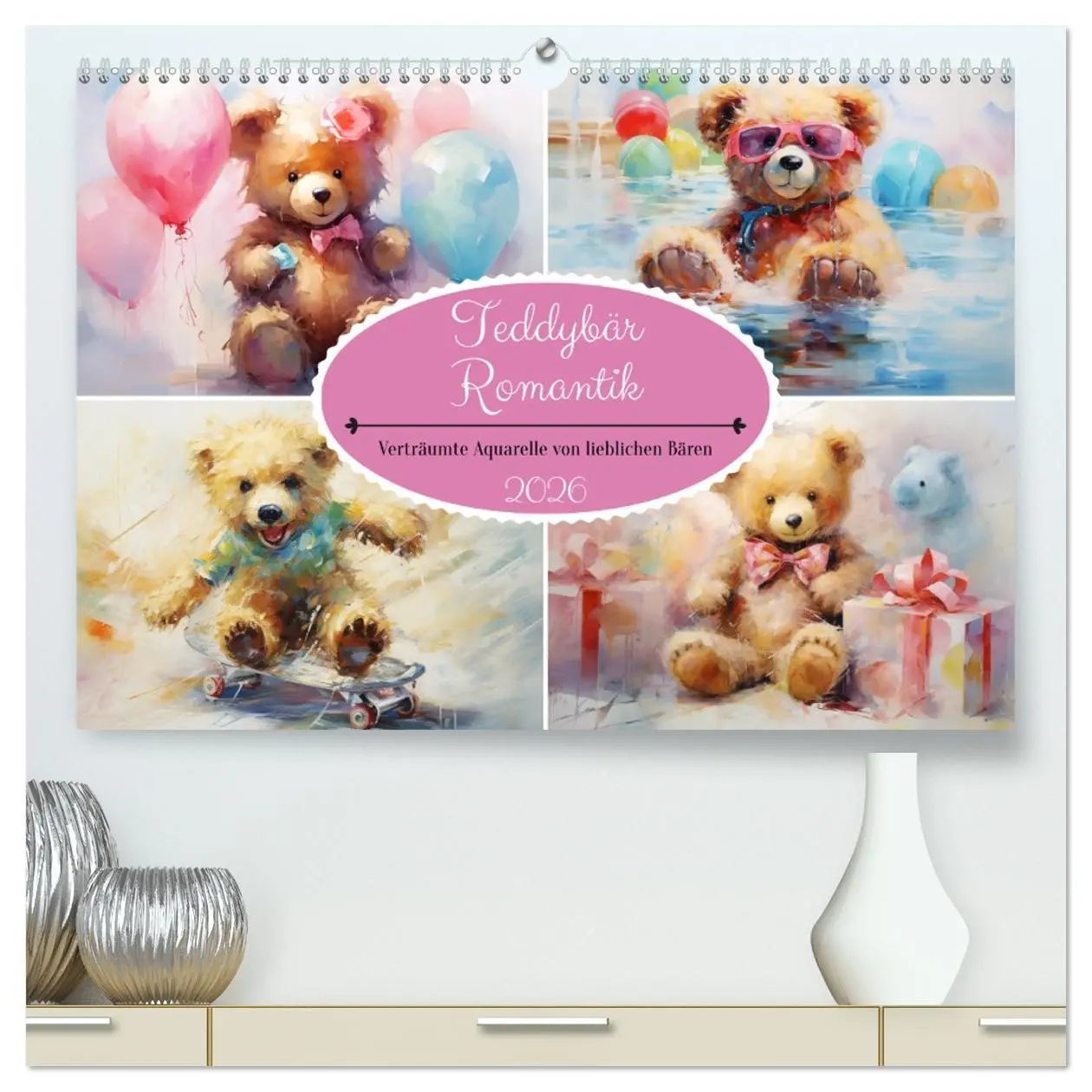 Cover: 9783457472385 | Teddybär Romantik. Verträumte Aquarelle von lieblichen Bären...
