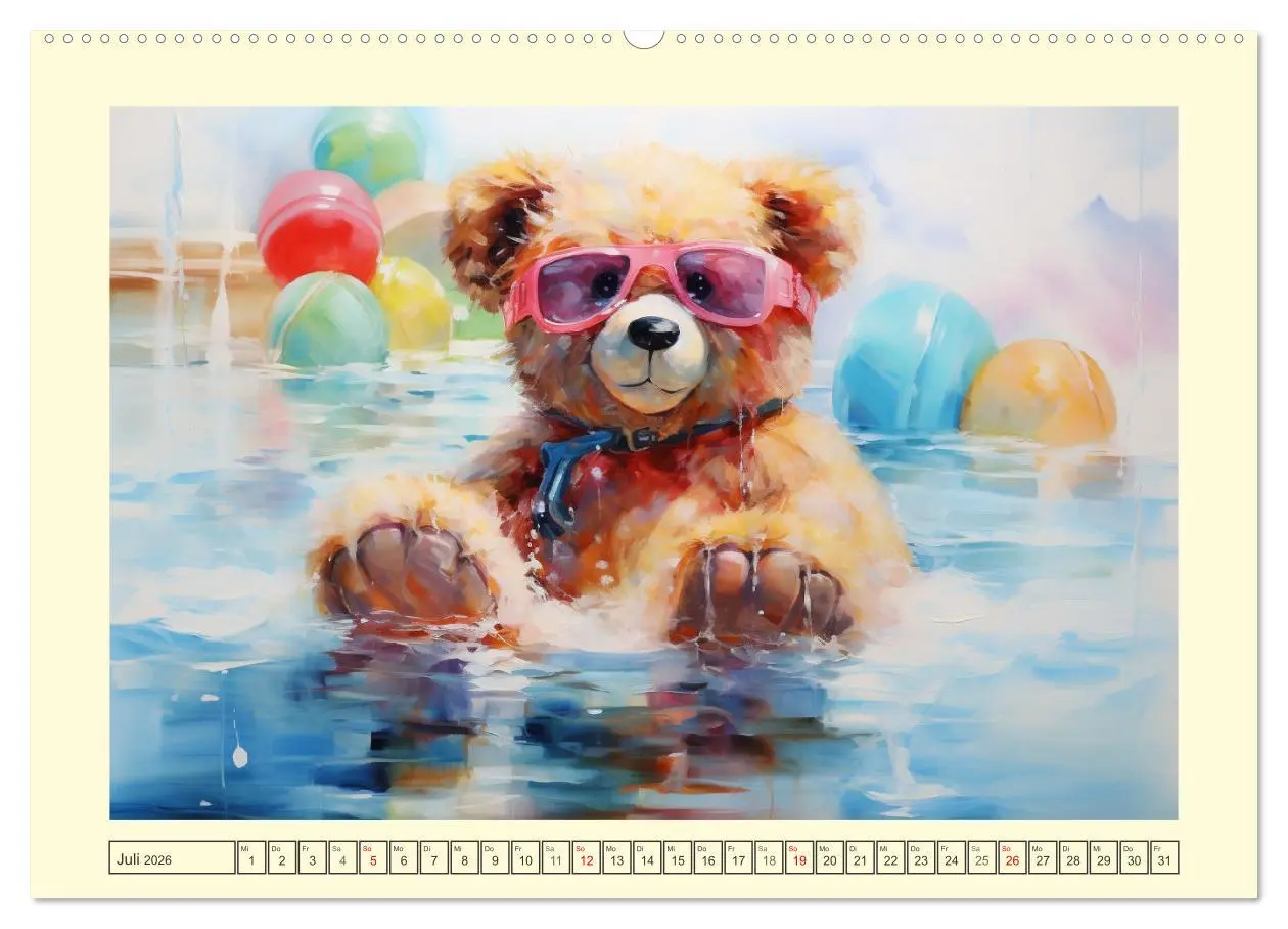 Bild: 9783457472385 | Teddybär Romantik. Verträumte Aquarelle von lieblichen Bären...