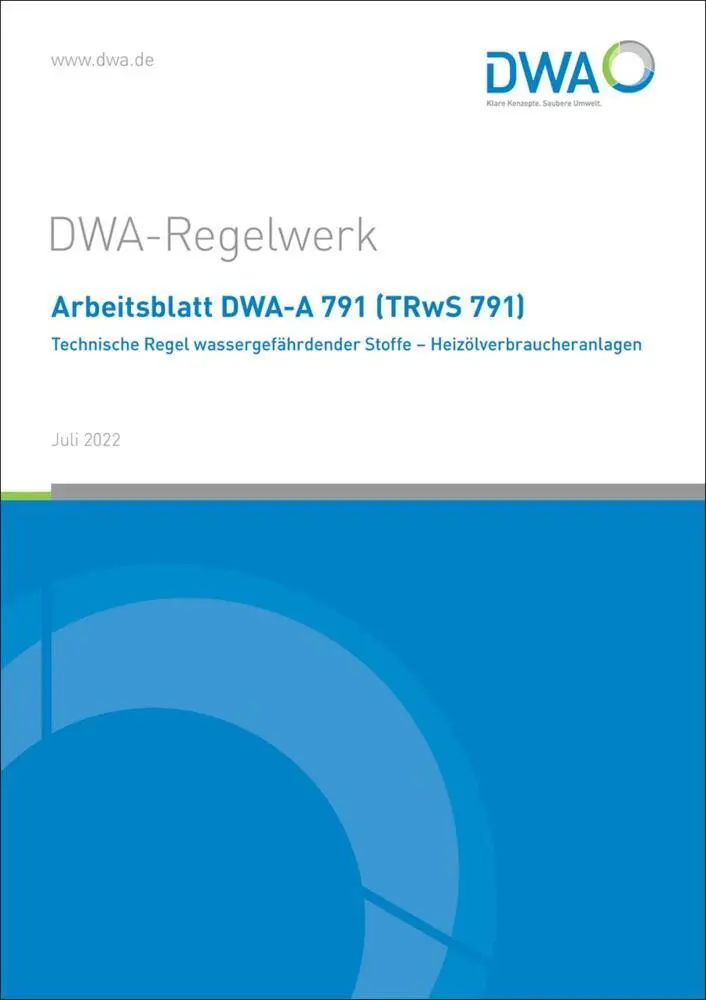 Cover: 9783968622385 | Arbeitsblatt DWA-A 791 (TRwS 791) Technische Regel...