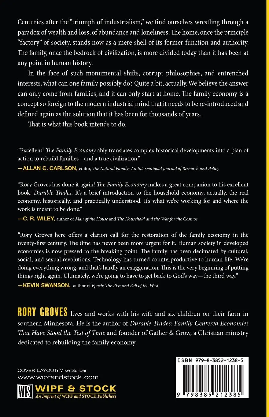 Rückseite: 9798385212385 | The Family Economy | Rory Groves | Taschenbuch | Englisch | 2024