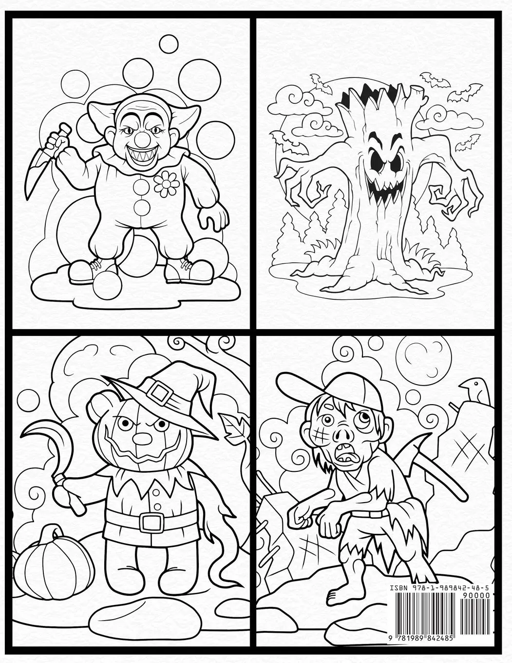 Rückseite: 9781989842485 | Spooky Spooky Spooky | A Halloween Coloring Book | Coloring | Buch