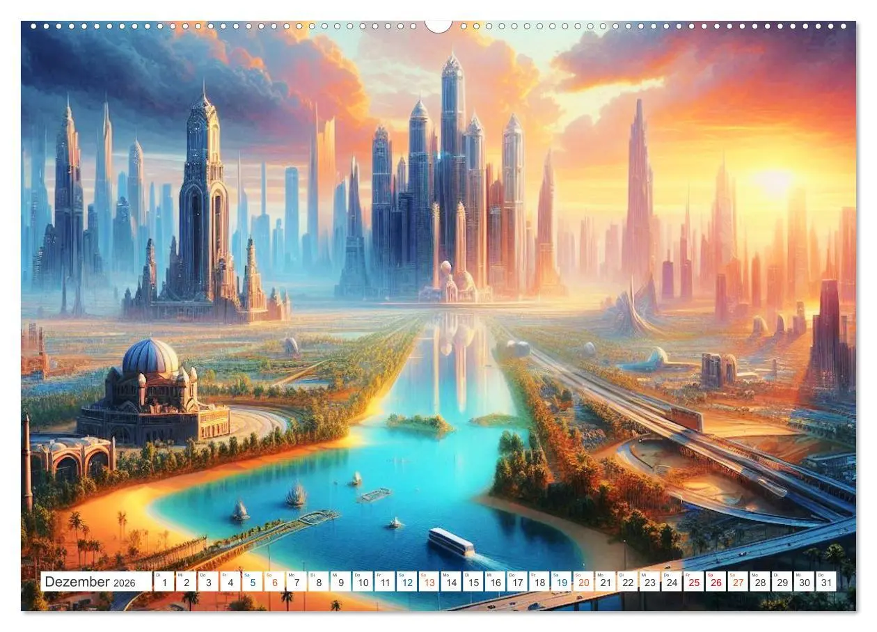 Bild: 9783457392485 | Futurplaneten (Wandkalender 2026 DIN A2 quer), CALVENDO Monatskalender