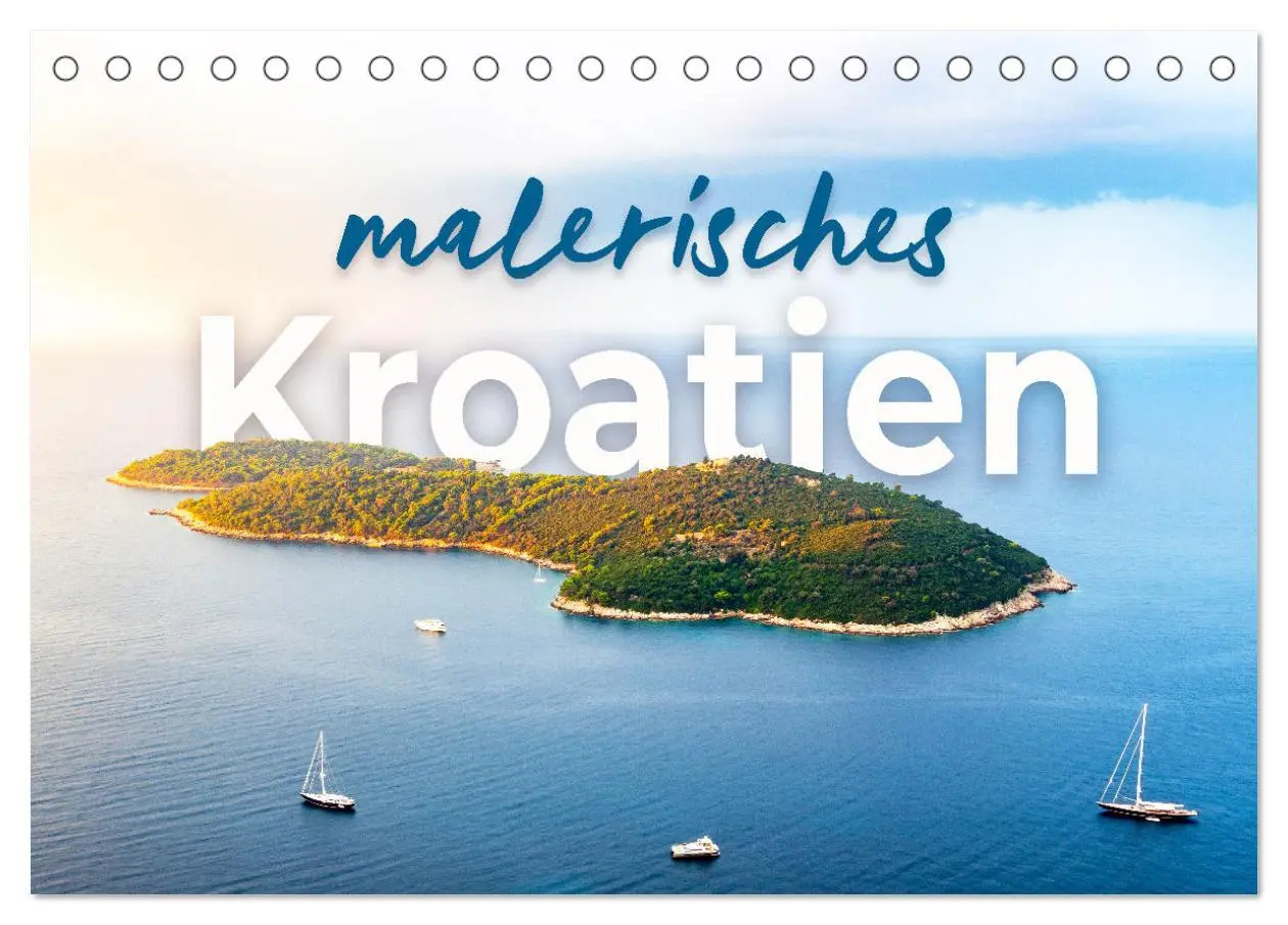 Cover: 9783457912485 | Malerisches Kroatien (Tischkalender 2026 DIN A5 quer), CALVENDO...
