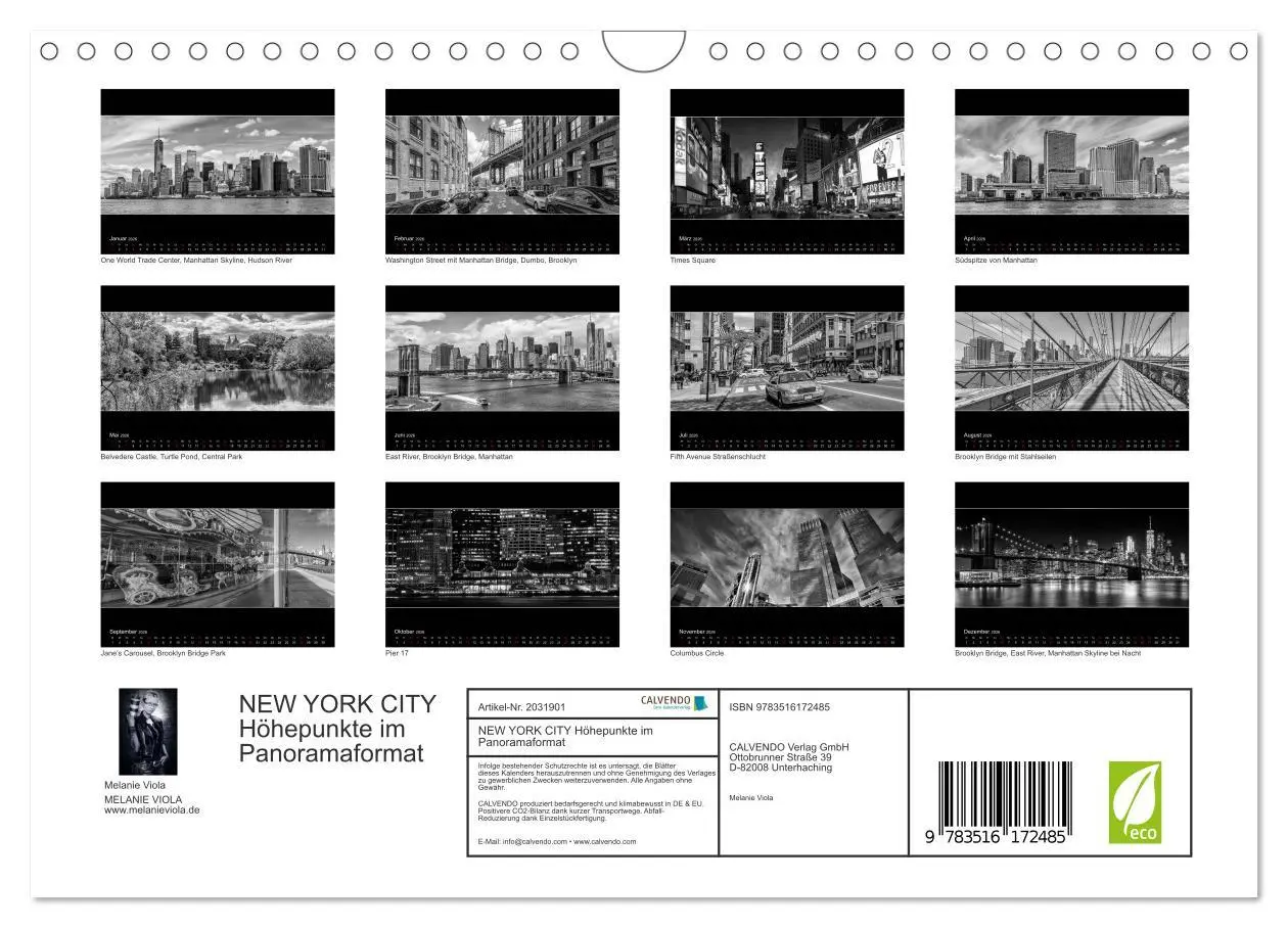 Bild: 9783516172485 | NEW YORK CITY Höhepunkte im Panoramaformat (Wandkalender 2026 DIN...