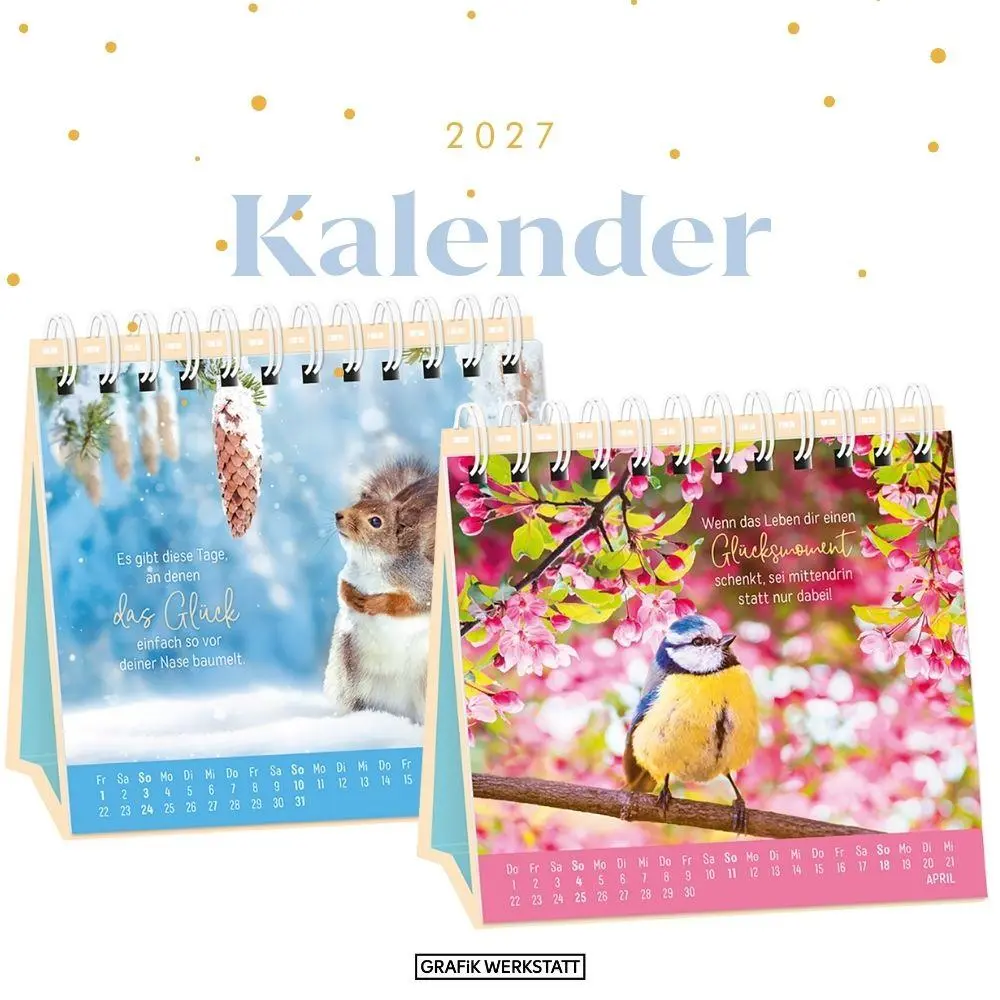 Bild: 9783986362485 | Tischkalender 2027 Extraportion Glück | Tischkalender | Original