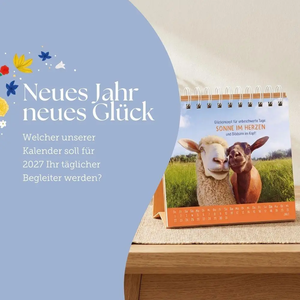 Bild: 9783986362485 | Tischkalender 2027 Extraportion Glück | Tischkalender | Original