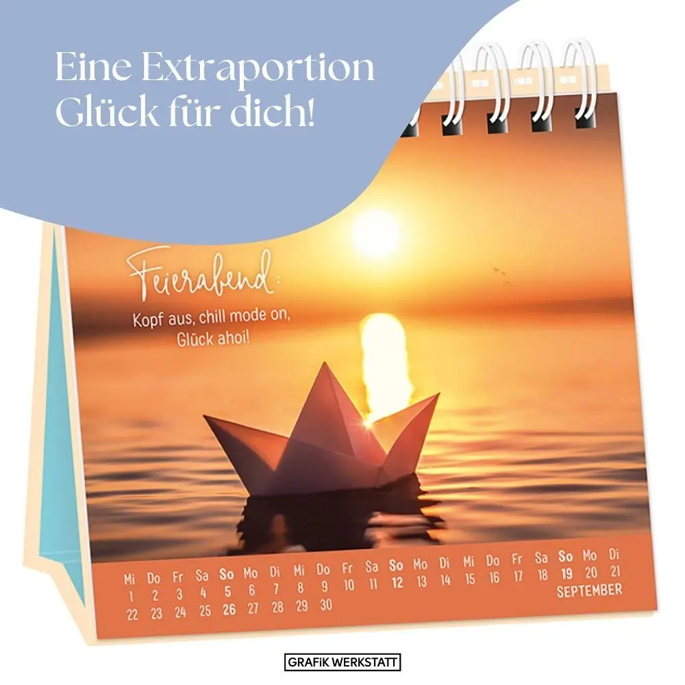 Bild: 9783986362485 | Tischkalender 2027 Extraportion Glück | Tischkalender | Original