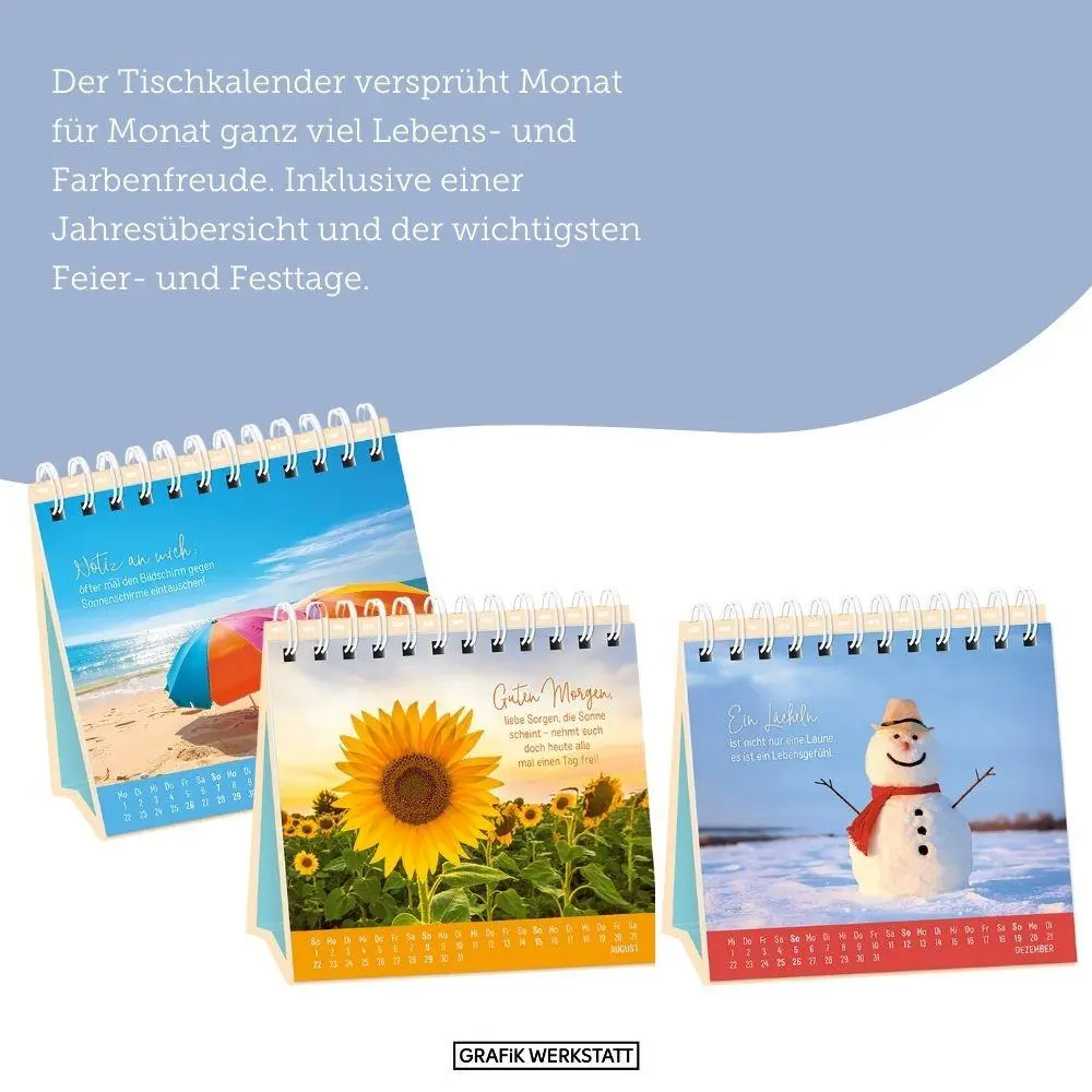 Bild: 9783986362485 | Tischkalender 2027 Extraportion Glück | Tischkalender | Original