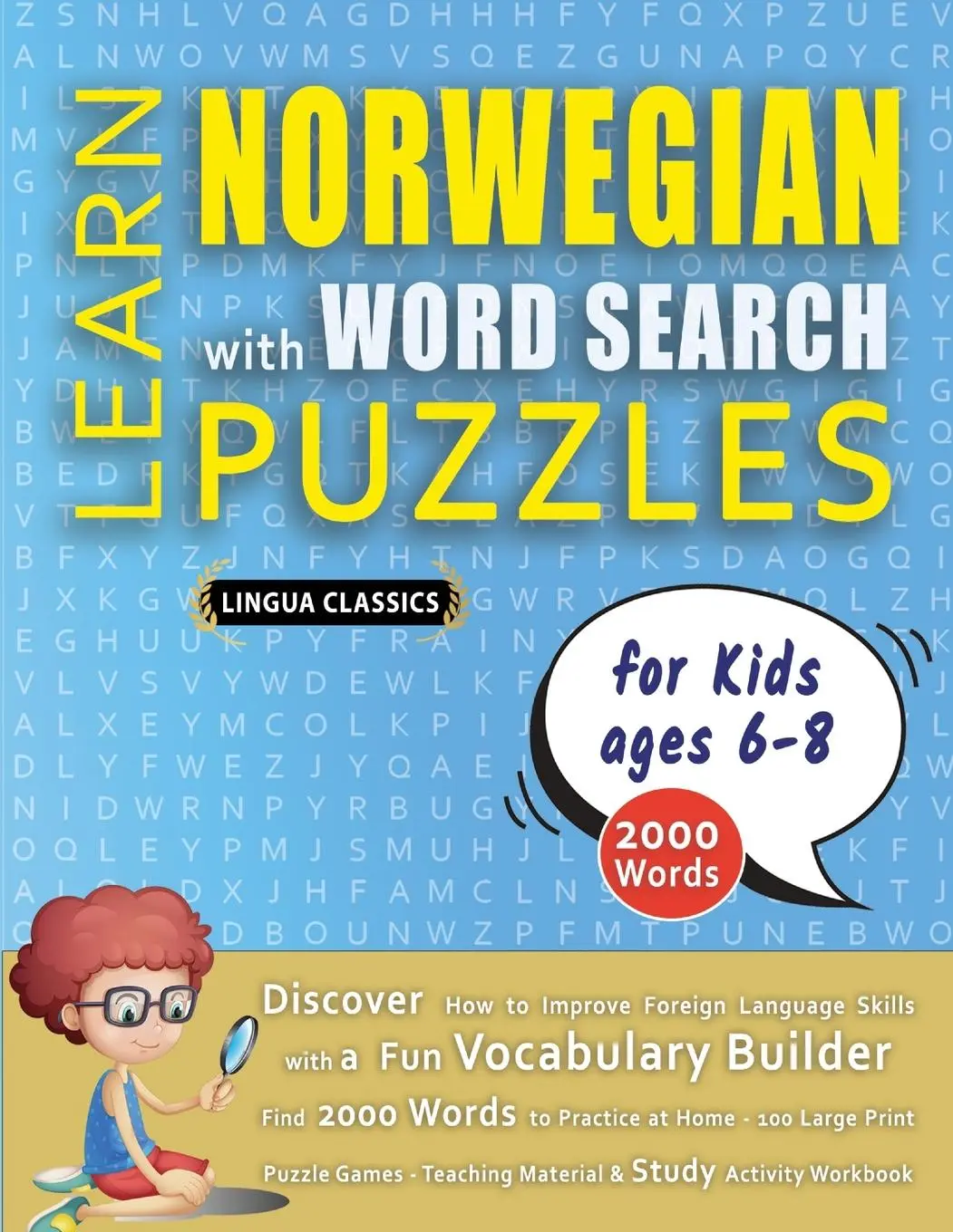 Cover: 9798349042485 | LEARN NORWEGIAN WITH WORD SEARCH PUZZLES FOR KIDS 6 - 8 - Discover...