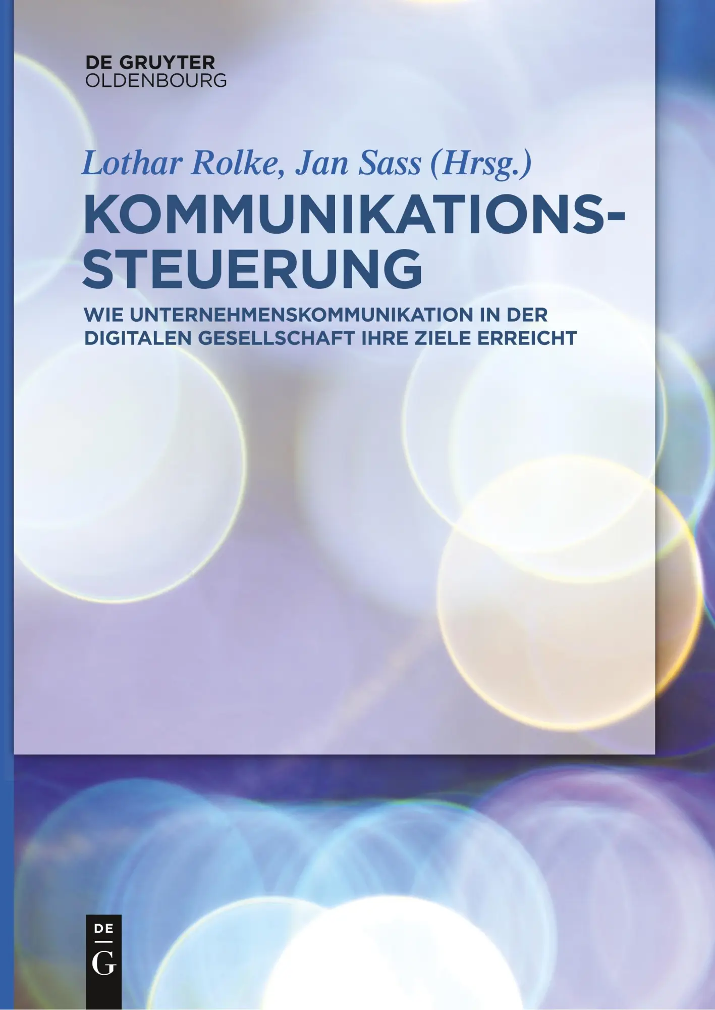 Cover: 9783110612585 | Kommunikationssteuerung | Jan Sass (u. a.) | Taschenbuch | VIII | 2018