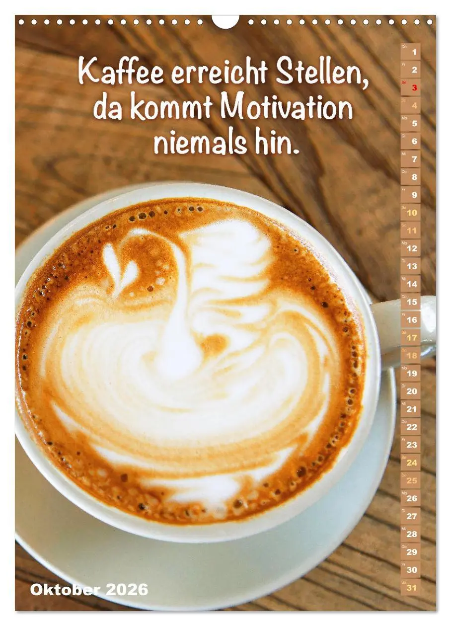Bild: 9783516302585 | Kaffeestunde: Die Welt der Baristas (Wandkalender 2026 DIN A3...