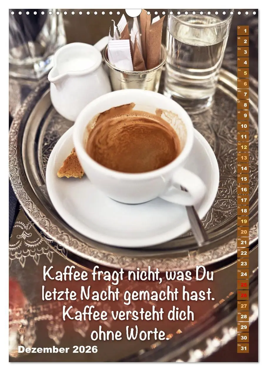 Bild: 9783516302585 | Kaffeestunde: Die Welt der Baristas (Wandkalender 2026 DIN A3...