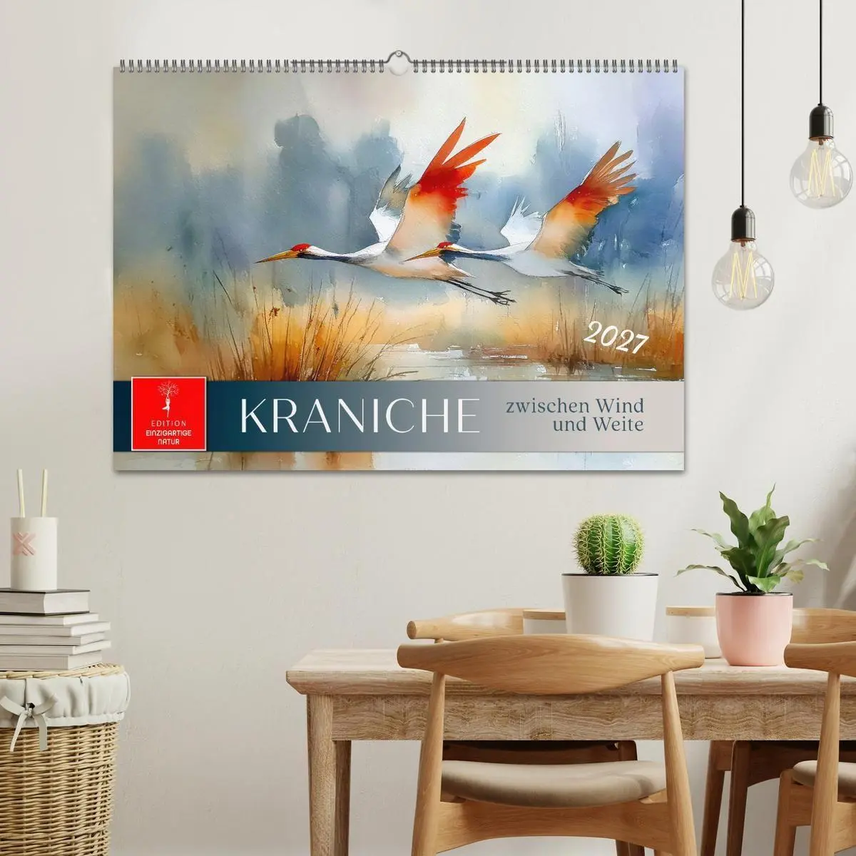 Bild: 9783516782585 | Kraniche zwischen Wind und Weite (Wandkalender 2027 DIN A2 quer),...