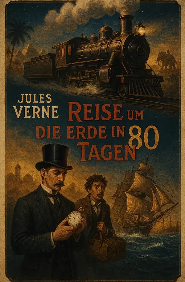 Cover: 9783565122585 | Reise um die Erde in 80 Tagen | In 80 Tagen um die Welt.DE | Verne