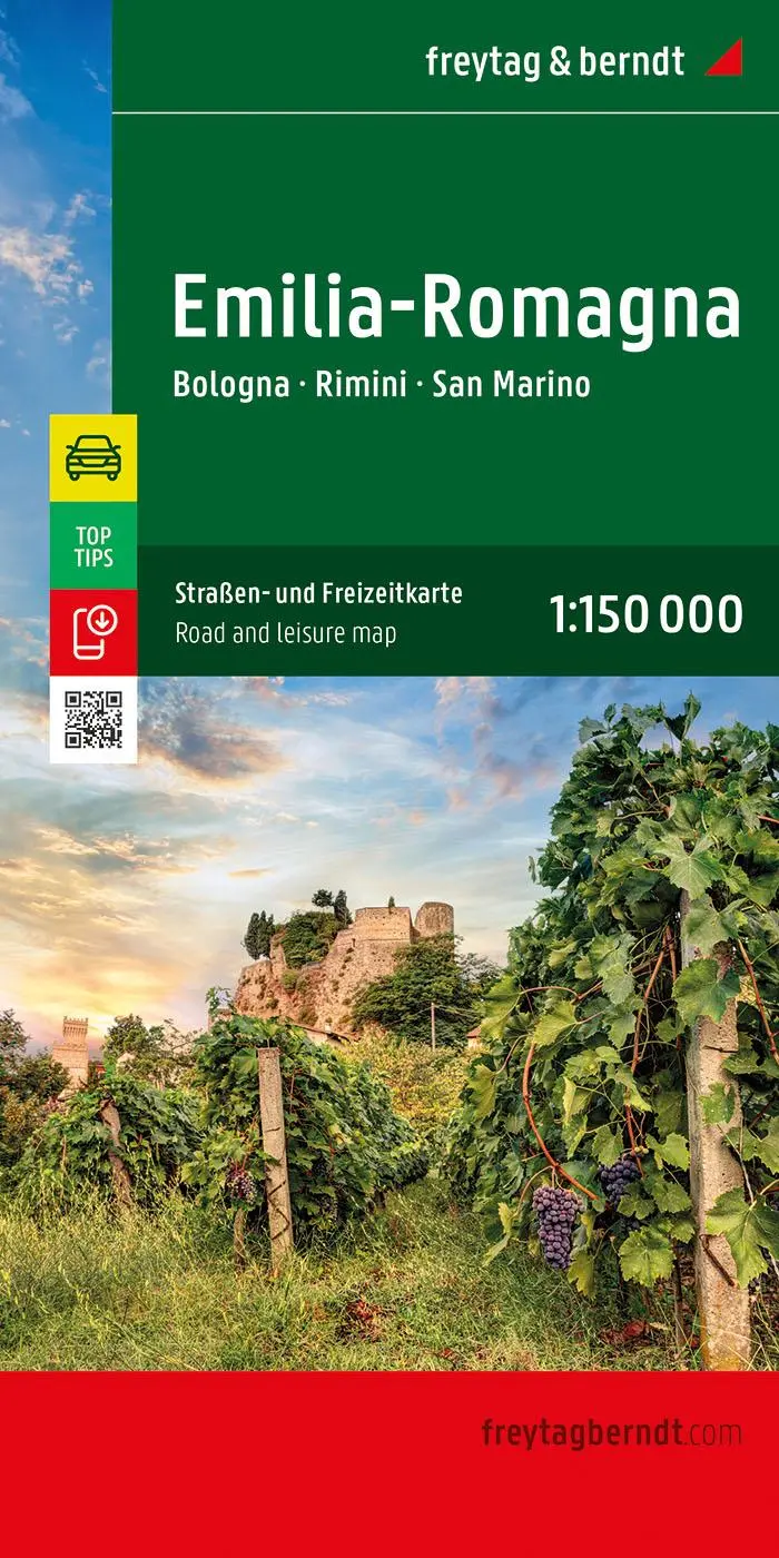 Cover: 9783707922585 | Emilia-Romagna, Straßen- und Freizeitkarte 1:150.000, freytag &amp; berndt