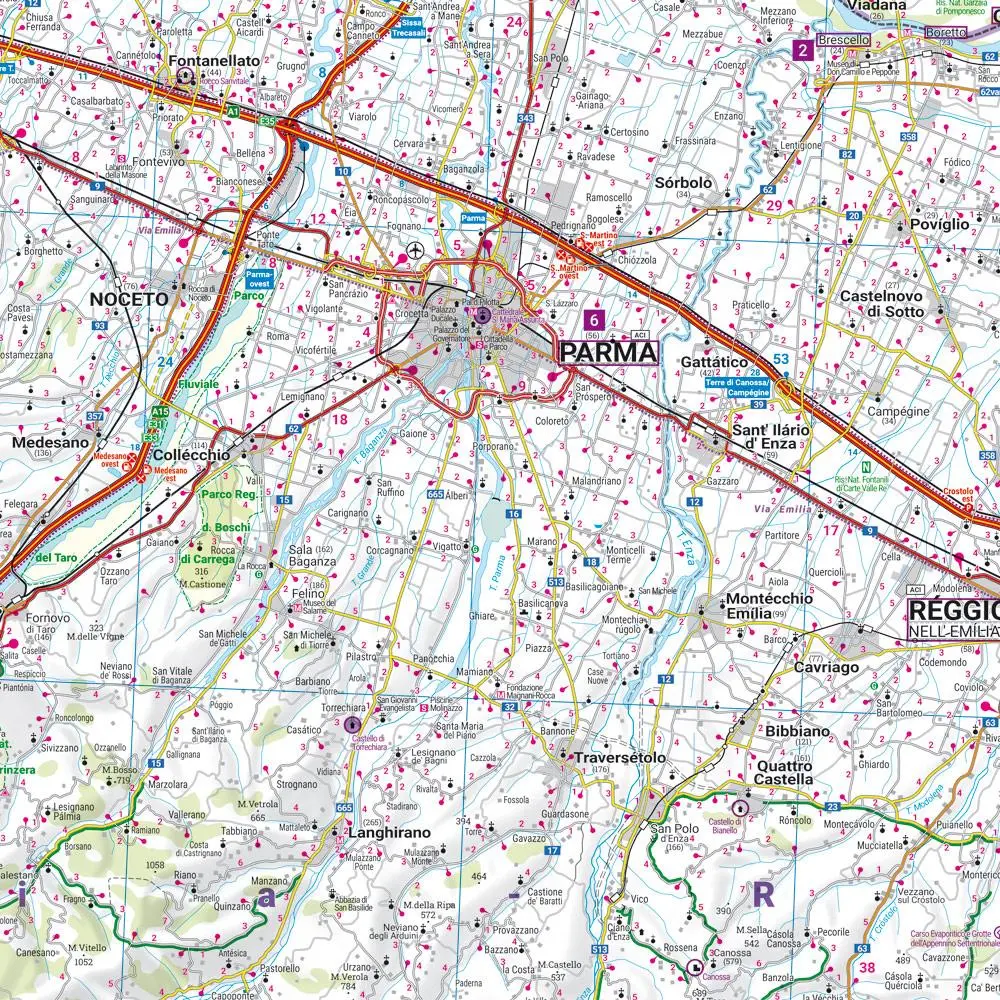 Bild: 9783707922585 | Emilia-Romagna, Straßen- und Freizeitkarte 1:150.000, freytag &amp; berndt