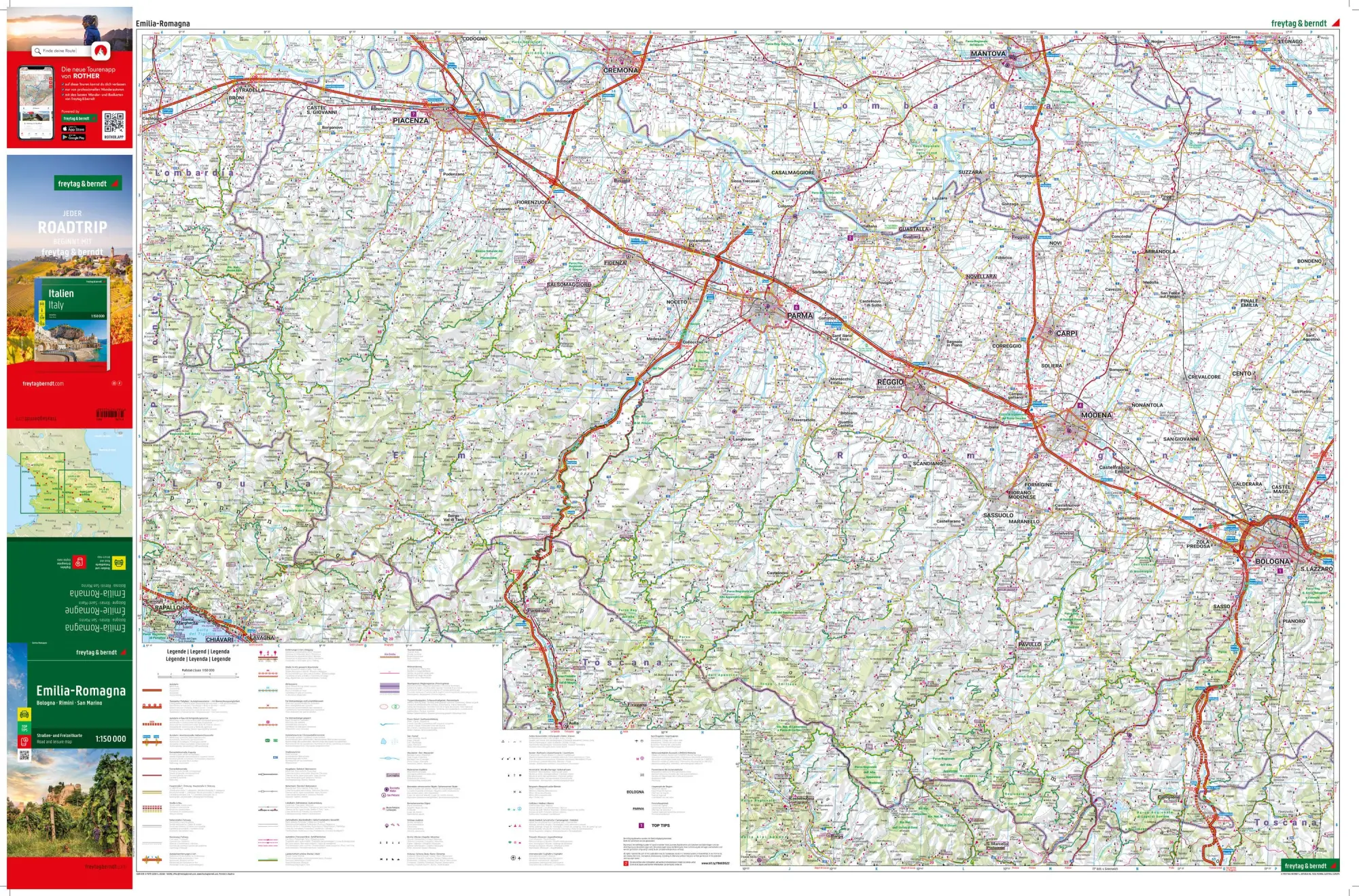 Bild: 9783707922585 | Emilia-Romagna, Straßen- und Freizeitkarte 1:150.000, freytag &amp; berndt