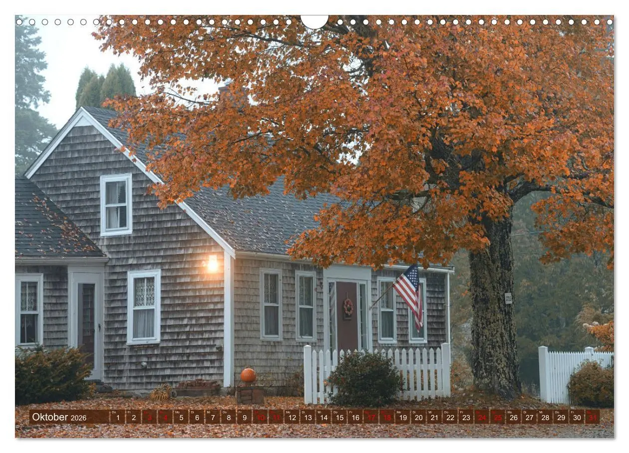 Bild: 9783457372685 | Neu England, Indian Summer (Wandkalender 2026 DIN A3 quer),...