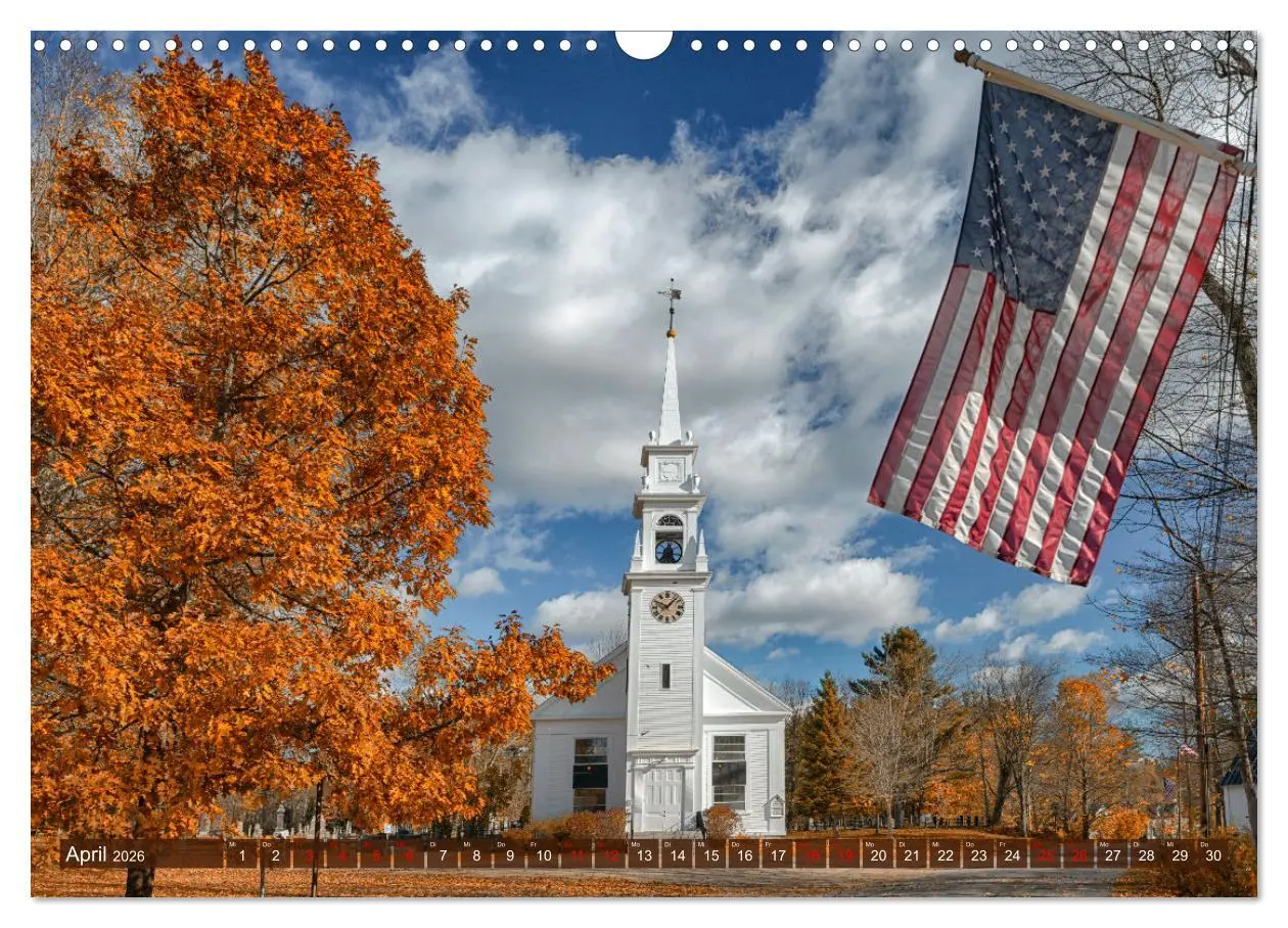 Bild: 9783457372685 | Neu England, Indian Summer (Wandkalender 2026 DIN A3 quer),...