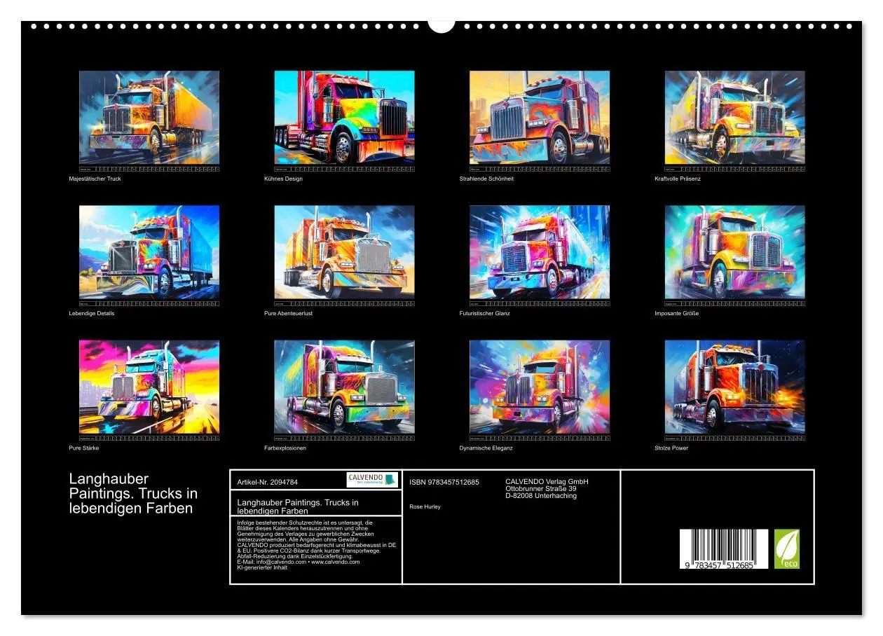 Bild: 9783457512685 | Langhauber Paintings. Trucks in lebendigen Farben (hochwertiger...