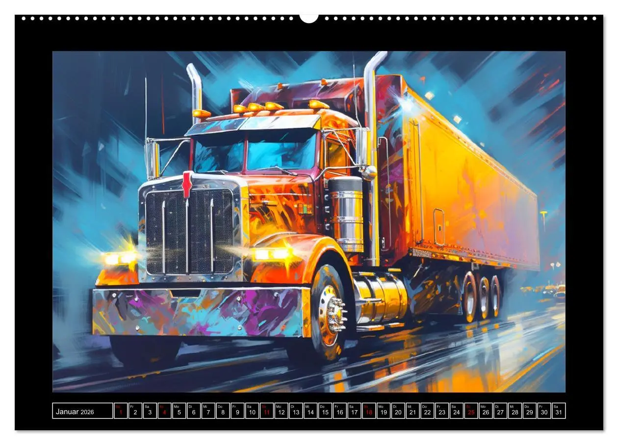 Bild: 9783457512685 | Langhauber Paintings. Trucks in lebendigen Farben (hochwertiger...
