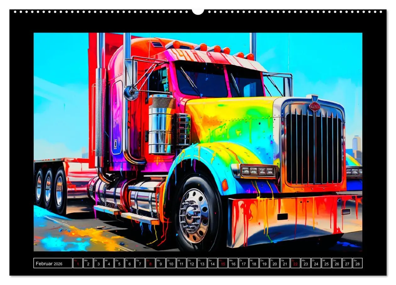 Bild: 9783457512685 | Langhauber Paintings. Trucks in lebendigen Farben (hochwertiger...