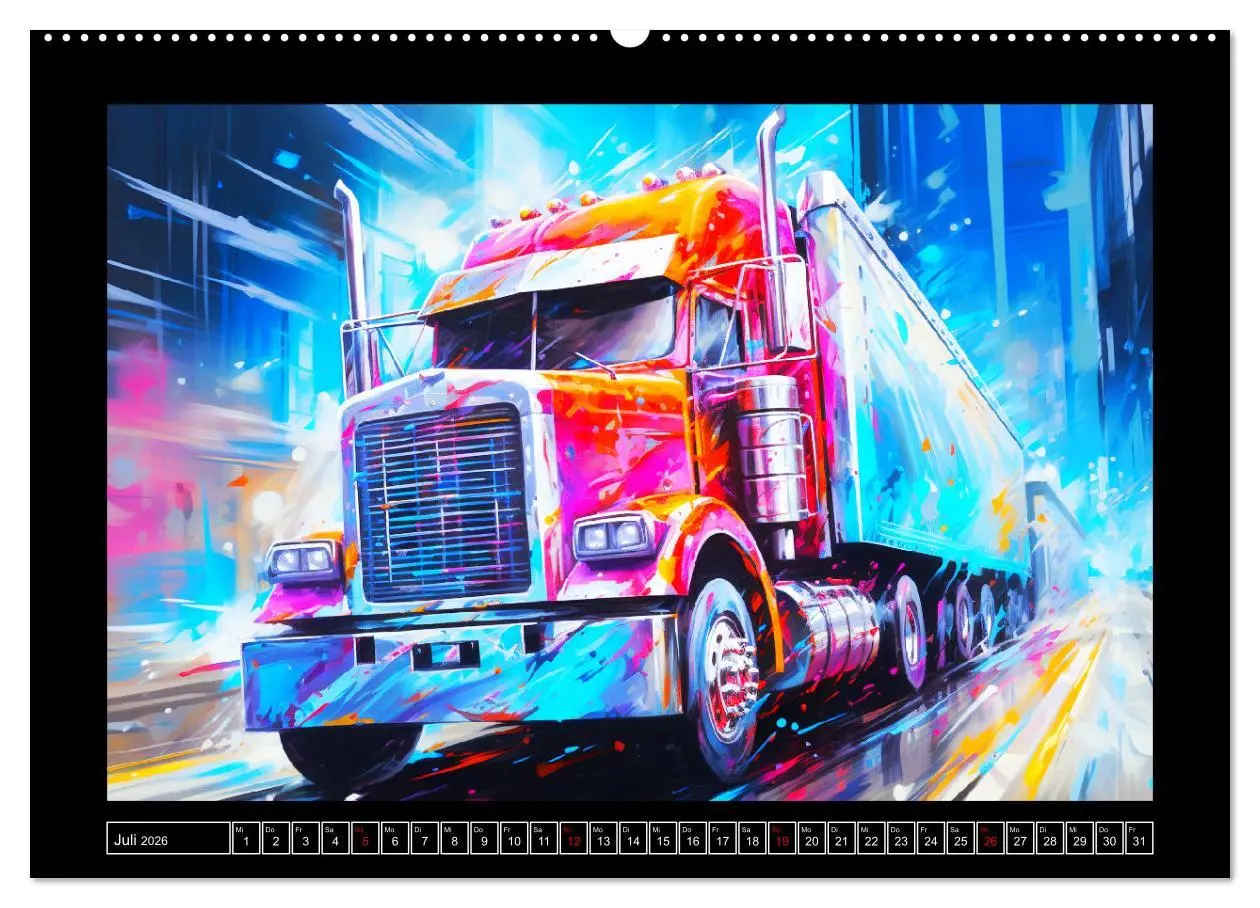 Bild: 9783457512685 | Langhauber Paintings. Trucks in lebendigen Farben (hochwertiger...