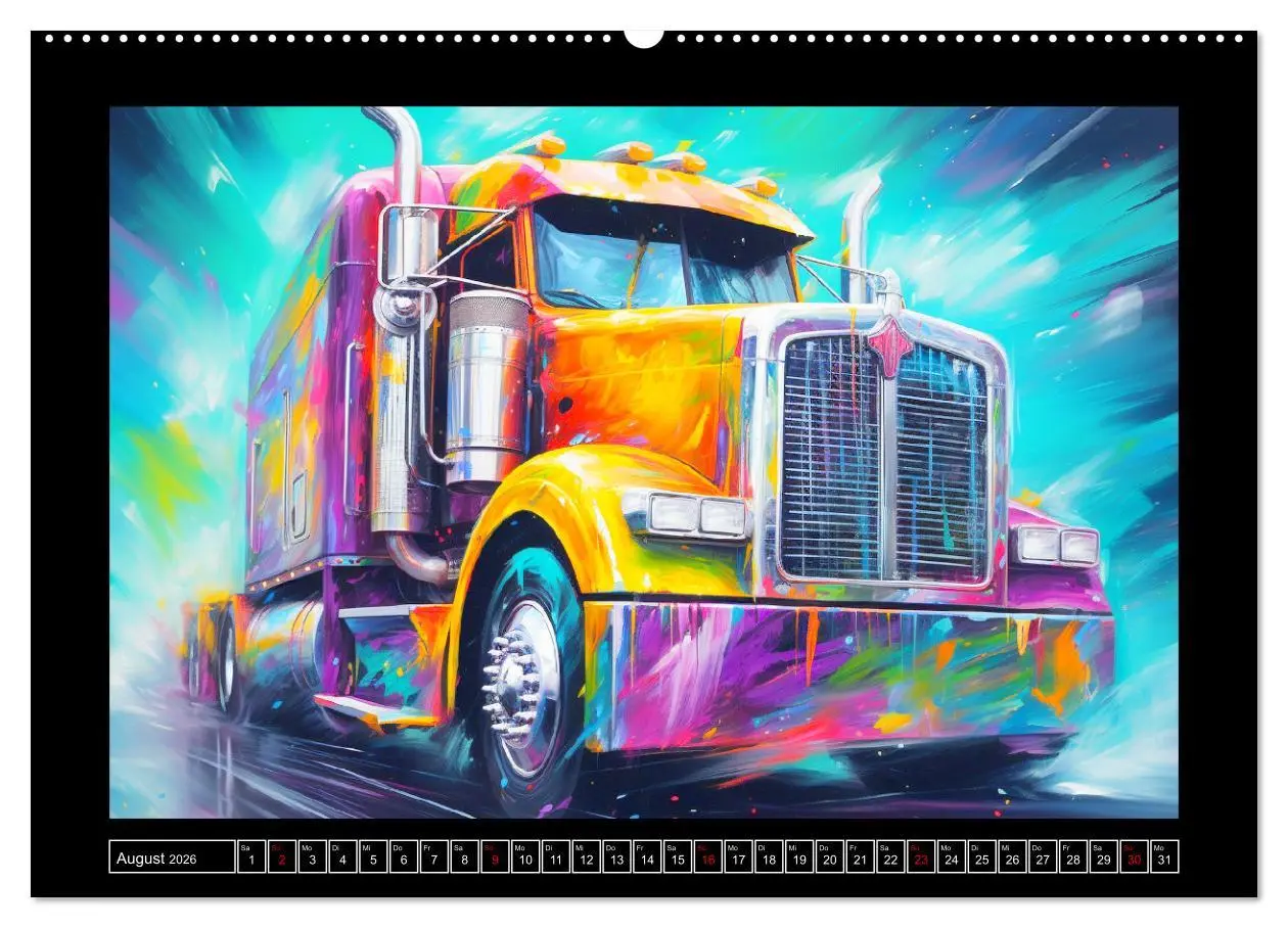 Bild: 9783457512685 | Langhauber Paintings. Trucks in lebendigen Farben (hochwertiger...