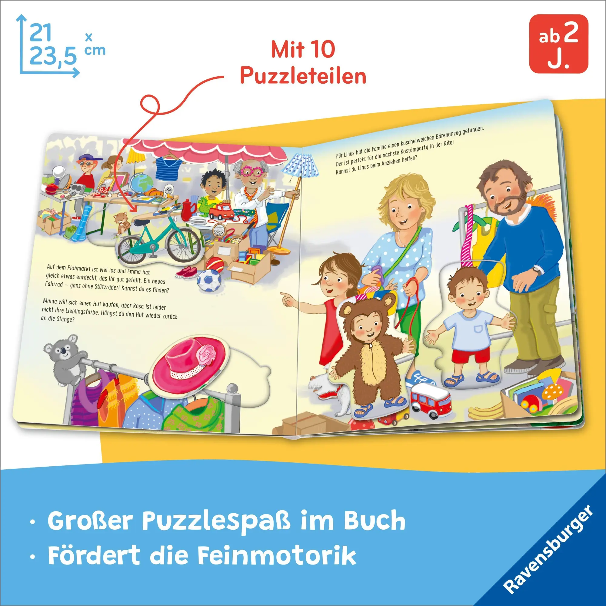 Bild: 9783473422685 | Mein großes Puzzle-Spielbuch - Wir kaufen ein | Mila Rulff | Buch