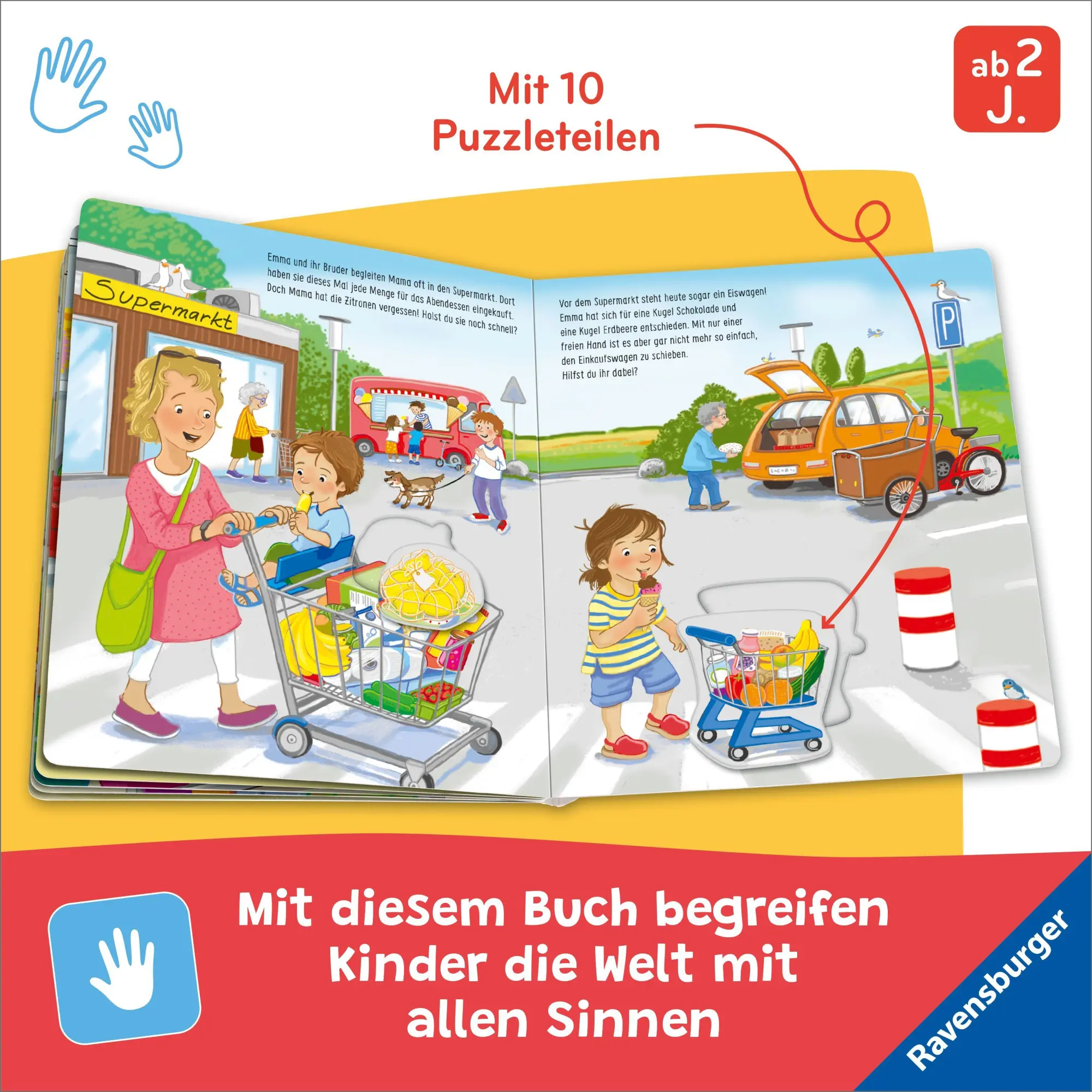 Bild: 9783473422685 | Mein großes Puzzle-Spielbuch - Wir kaufen ein | Mila Rulff | Buch