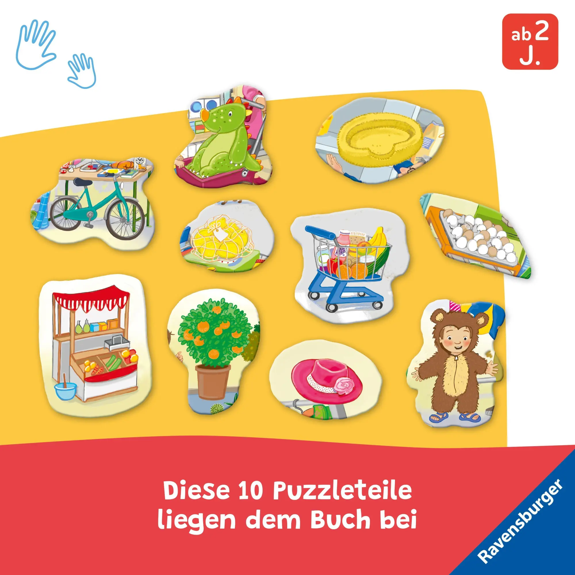 Bild: 9783473422685 | Mein großes Puzzle-Spielbuch - Wir kaufen ein | Mila Rulff | Buch