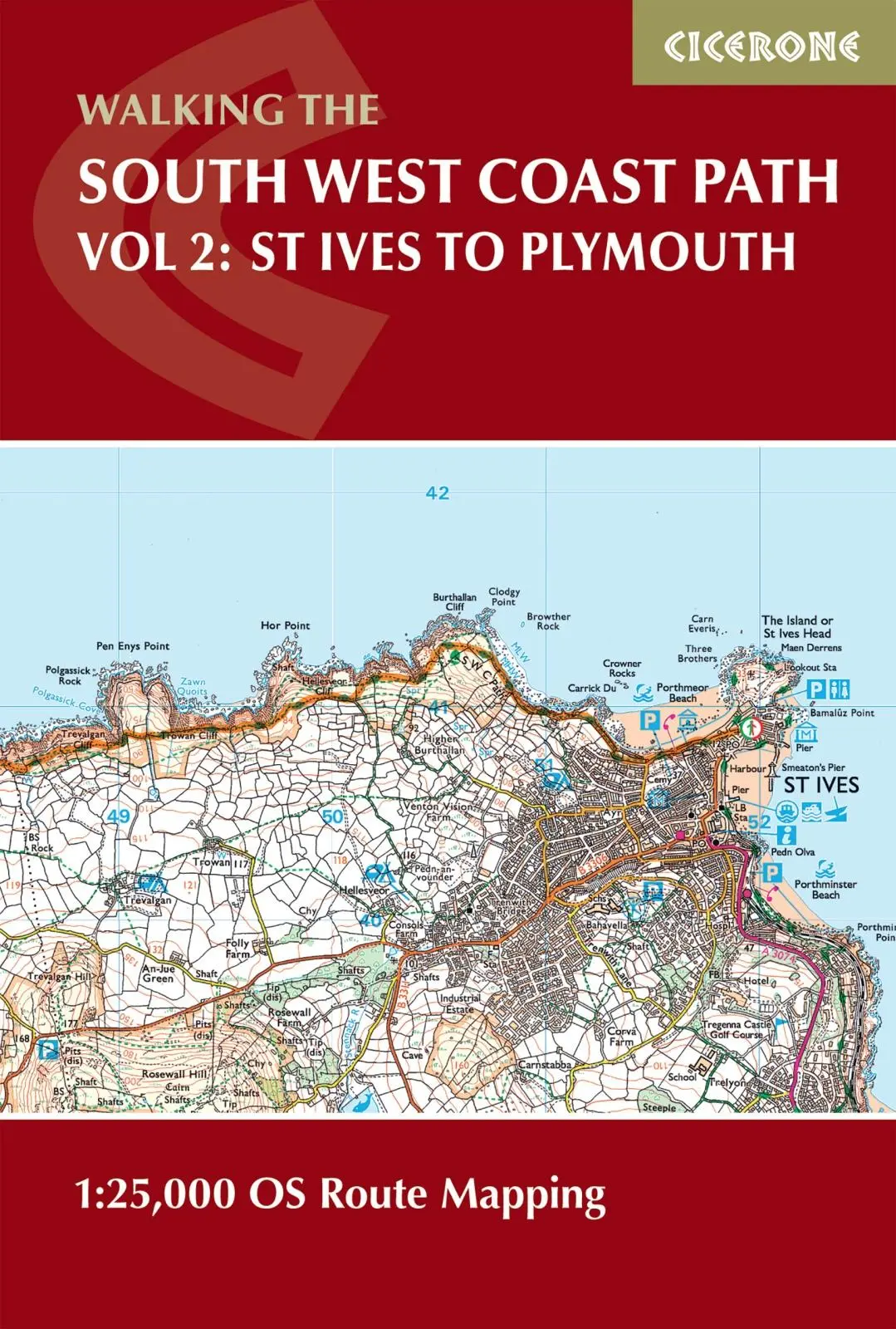 Cover: 9781786312785 | South West Coast Path Map Booklet - Vol 2: St Ives to Plymouth | Buch