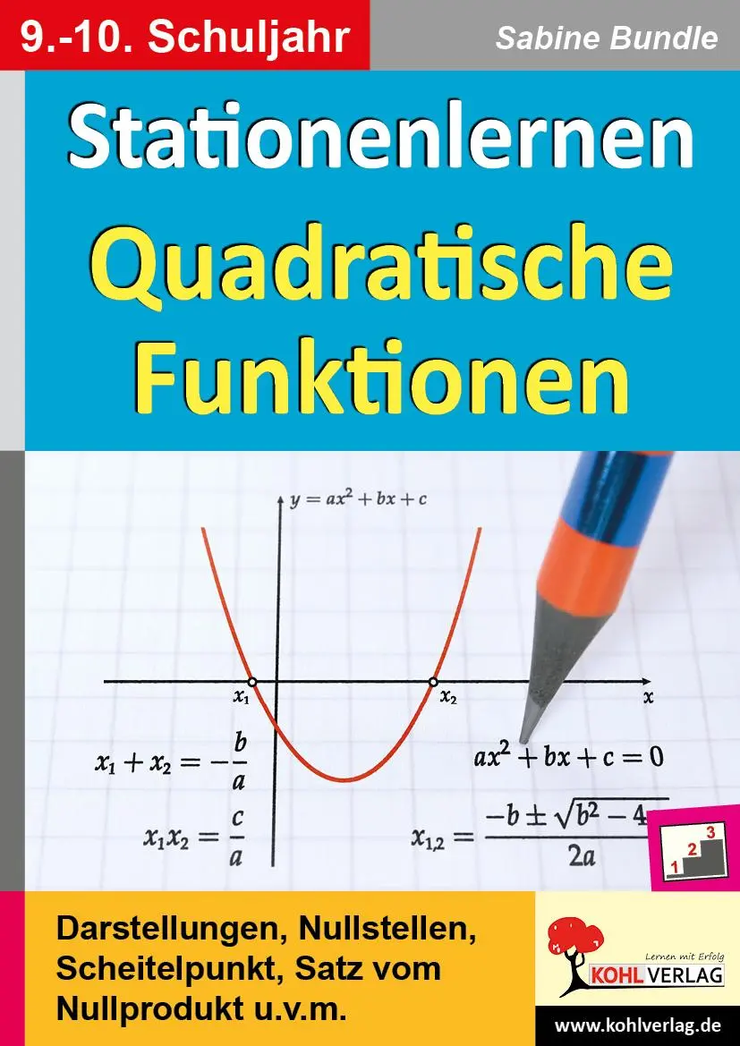 Cover: 9783985582785 | Stationenlernen Quadratische Funktionen | Sabine Bundle | Taschenbuch