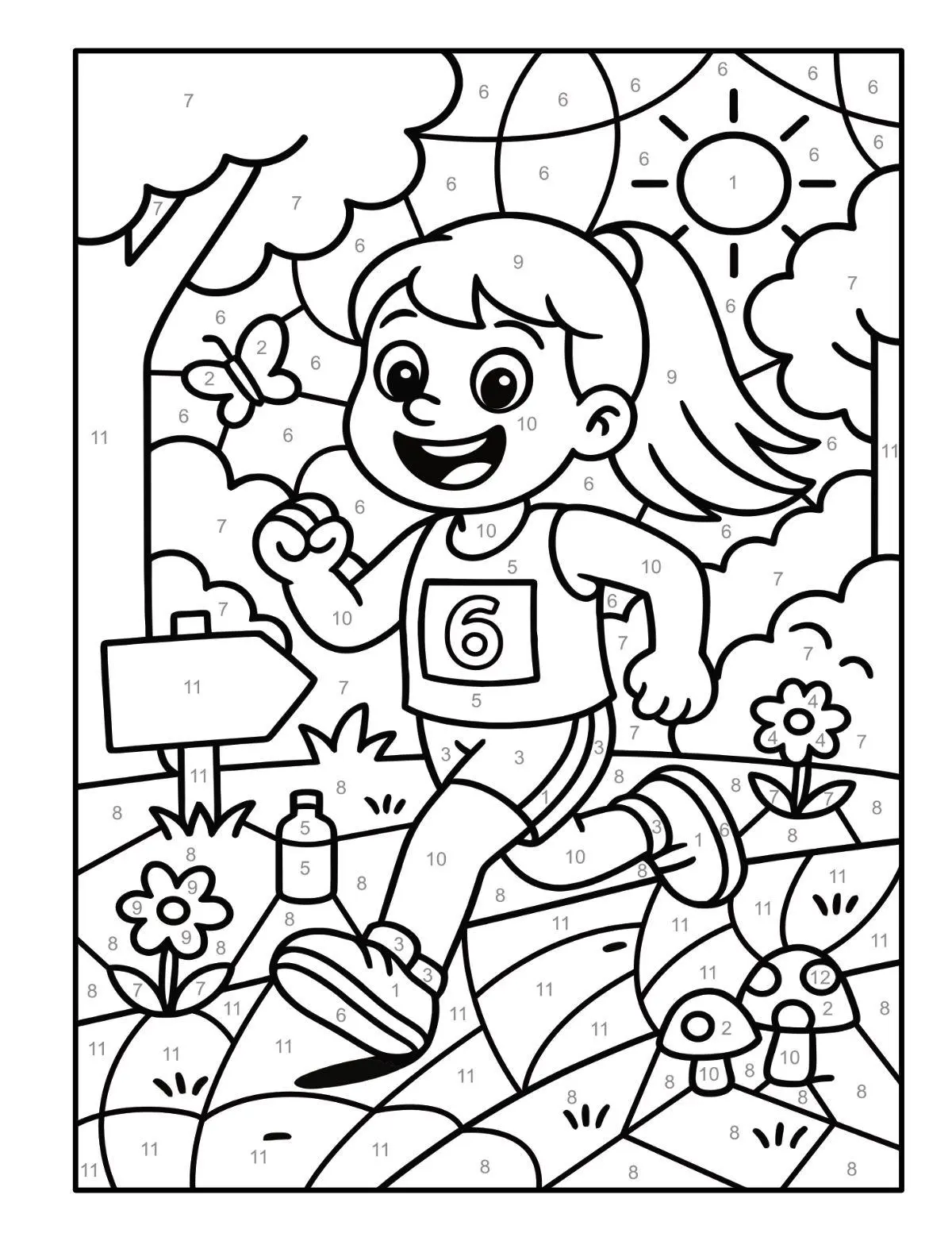 Bild: 9783986572785 | Malen nach Zahlen Sport Malbuch für Mädchen ab 5-7 Jahren mit 50...