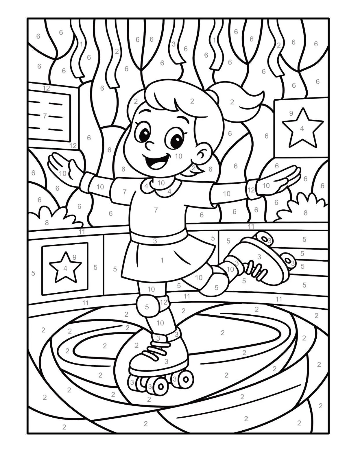 Bild: 9783986572785 | Malen nach Zahlen Sport Malbuch für Mädchen ab 5-7 Jahren mit 50...