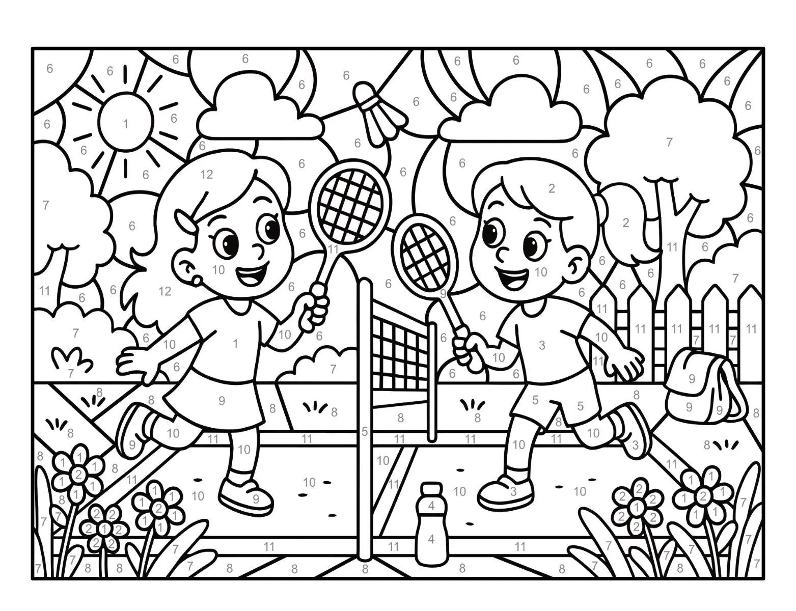 Bild: 9783986572785 | Malen nach Zahlen Sport Malbuch für Mädchen ab 5-7 Jahren mit 50...