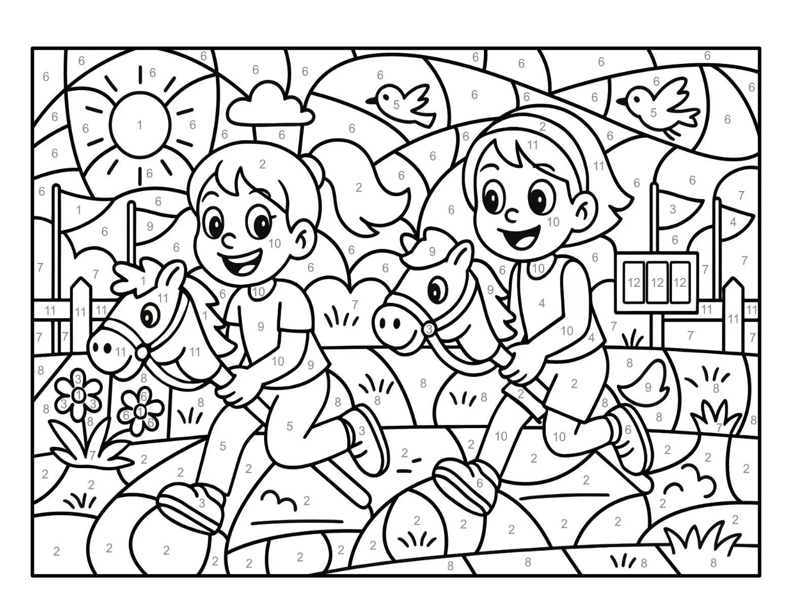 Bild: 9783986572785 | Malen nach Zahlen Sport Malbuch für Mädchen ab 5-7 Jahren mit 50...