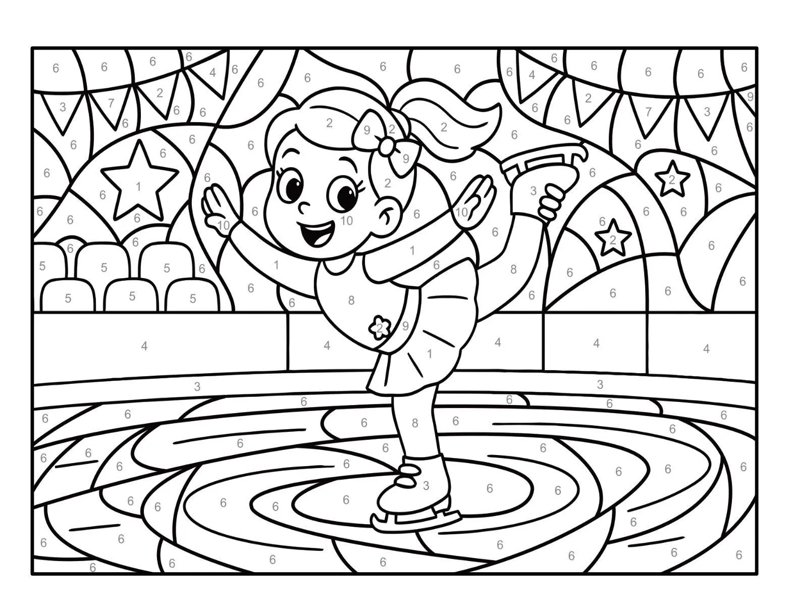 Bild: 9783986572785 | Malen nach Zahlen Sport Malbuch für Mädchen ab 5-7 Jahren mit 50...