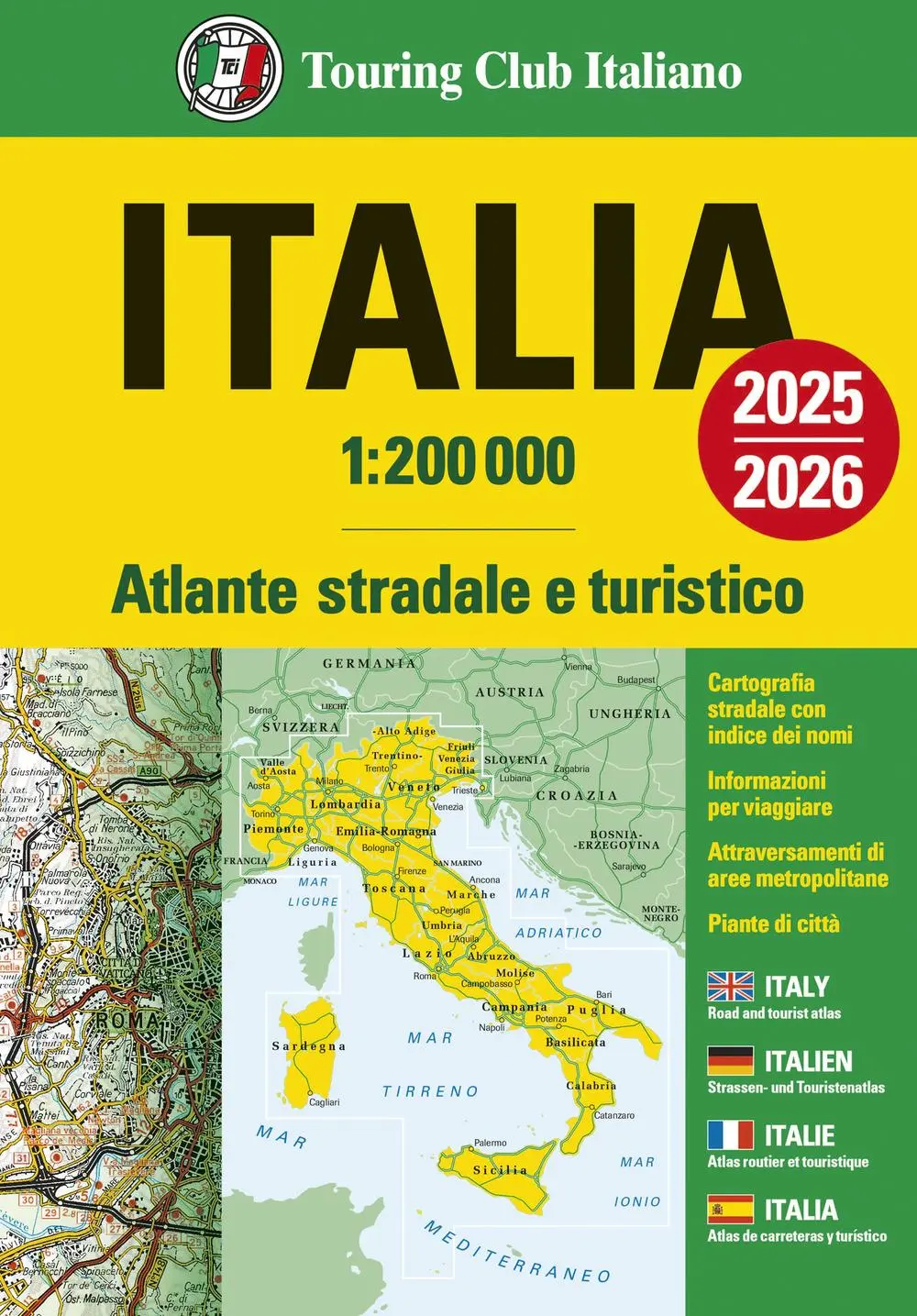 Cover: 9788836582785 | Italia. Atlante stradale e turistico 1:200.000 | Taschenbuch | 2024