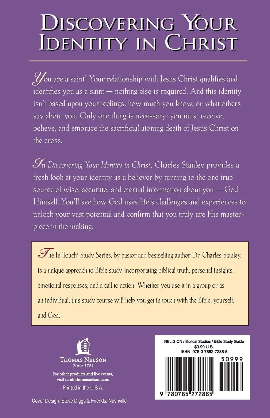 Rückseite: 9780785272885 | The In Touch Study Series | Discovering Your Identity In Christ | Buch