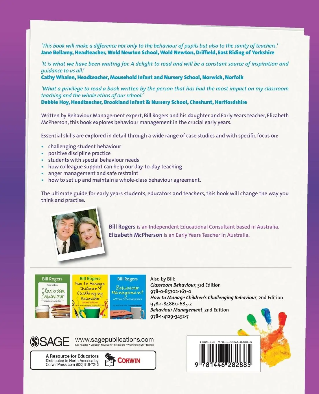 Rückseite: 9781446282885 | Behaviour Management with Young Children | Bill Rogers (u. a.) | Buch