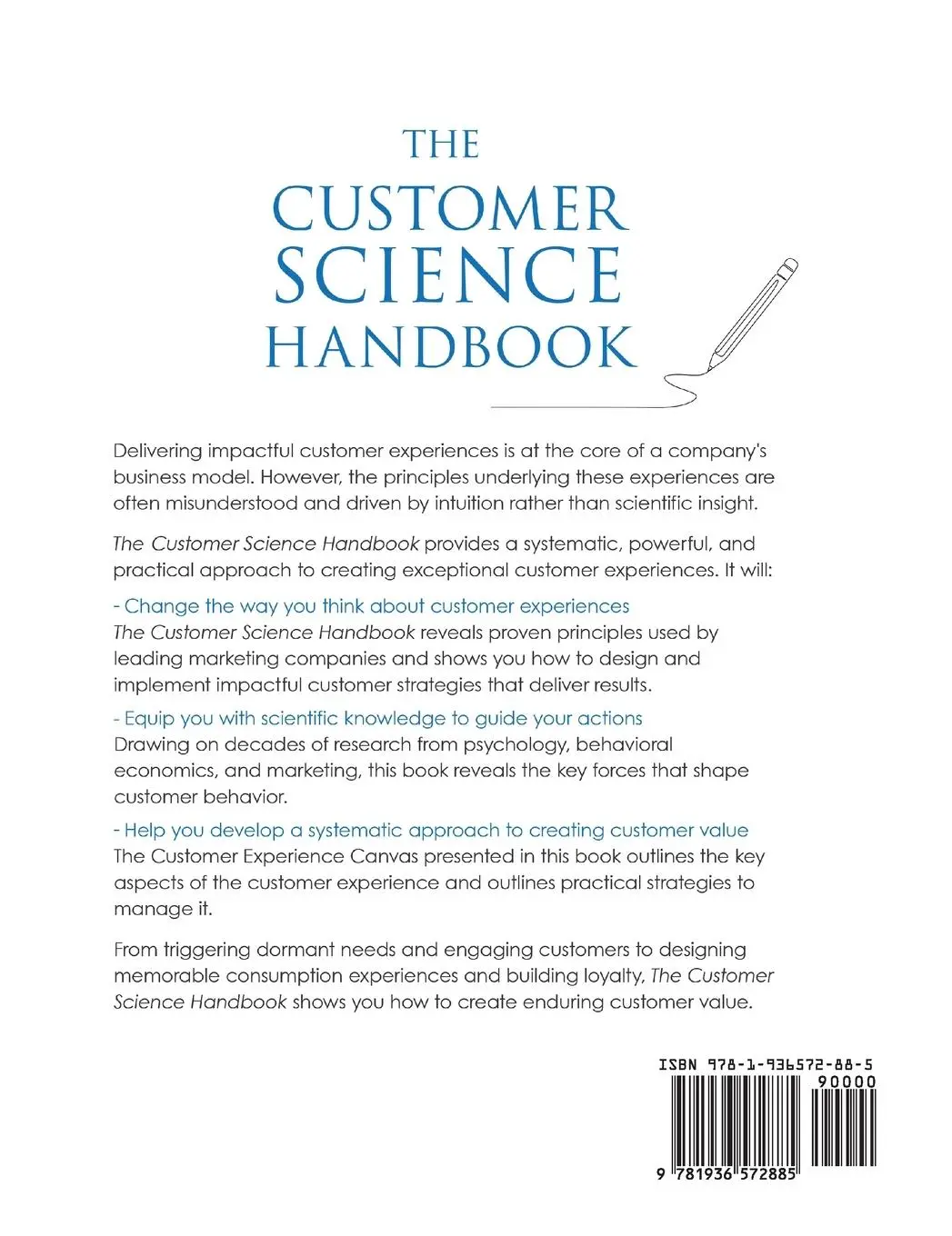 Rückseite: 9781936572885 | The Customer Science Handbook | Alexander Chernev | Buch | Englisch