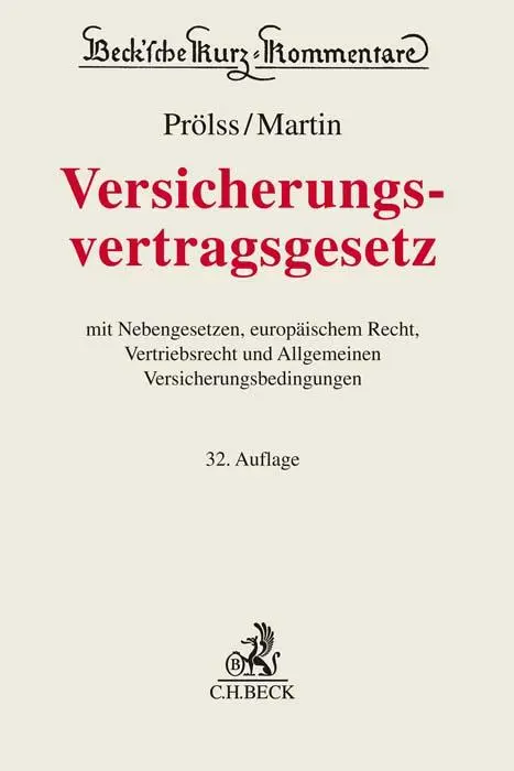 Cover: 9783406792885 | Versicherungsvertragsgesetz | Christian Armbrüster (u. a.) | Buch