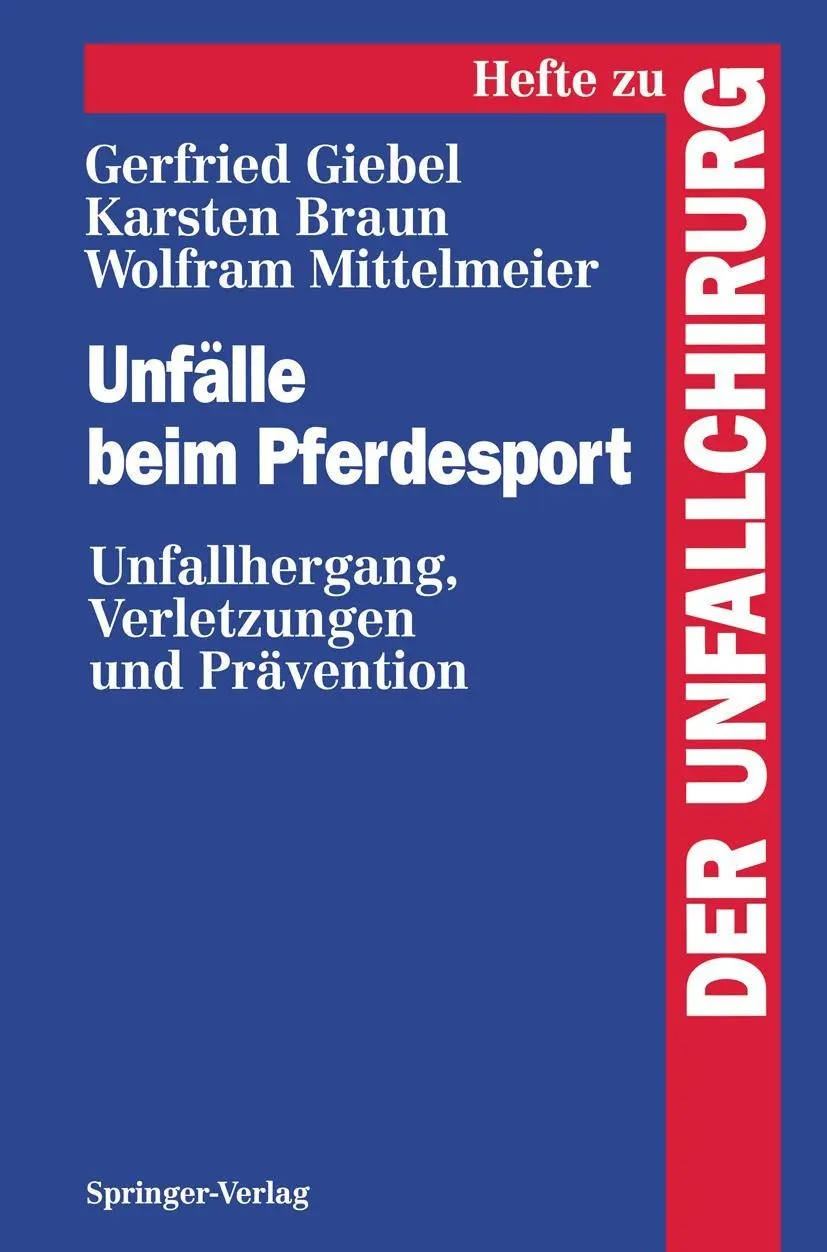 Cover: 9783540582885 | Unfälle beim Pferdesport | Unfallhergang, Verletzungen und Prävention