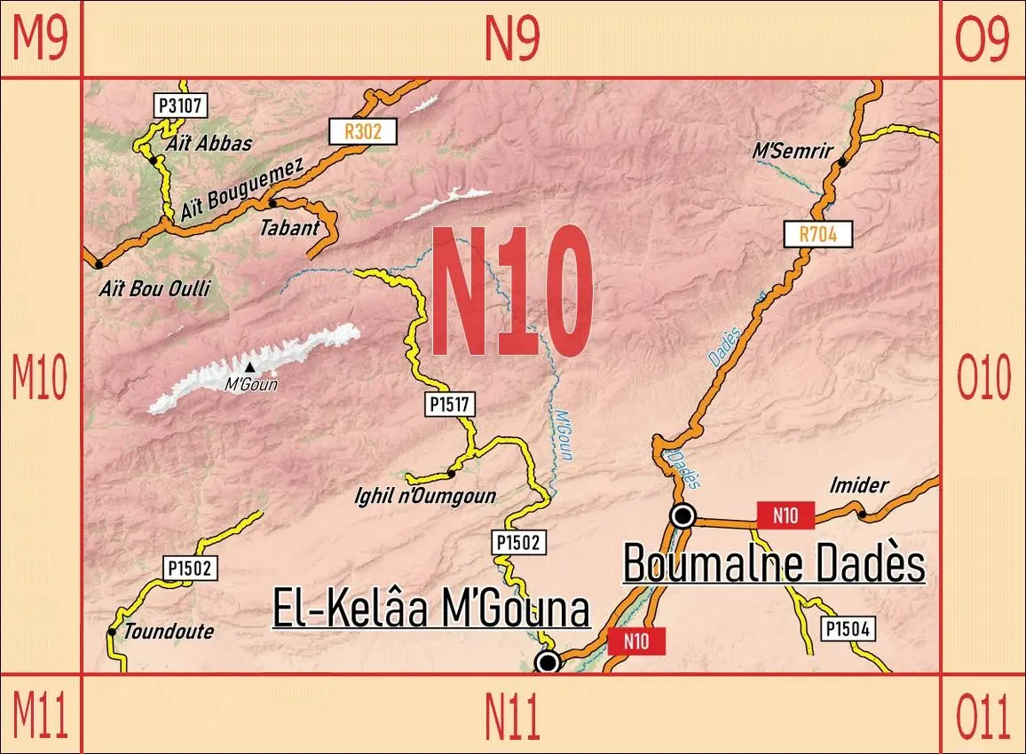 Bild: 9783943752885 | N10: Aït Bouguemez - M'Semrir - Boumalne Dadès - Kelâa M'Gouna +...
