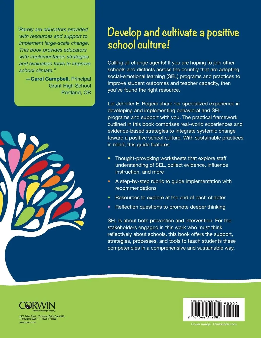 Rückseite: 9781544352985 | Leading for Change Through Whole-School Social-Emotional Learning