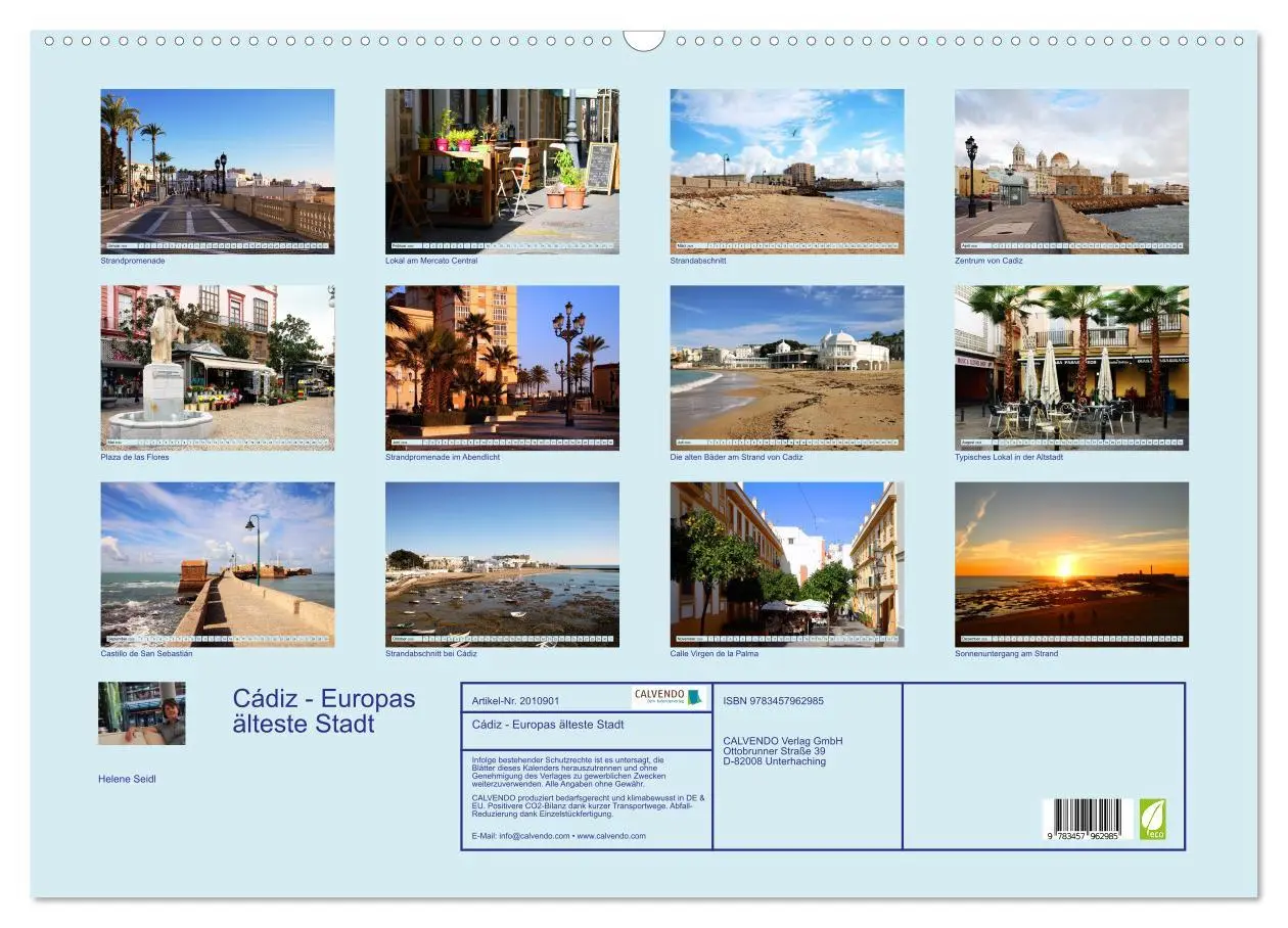 Bild: 9783457962985 | Cádiz - Europas älteste Stadt (Wandkalender 2026 DIN A2 quer),...