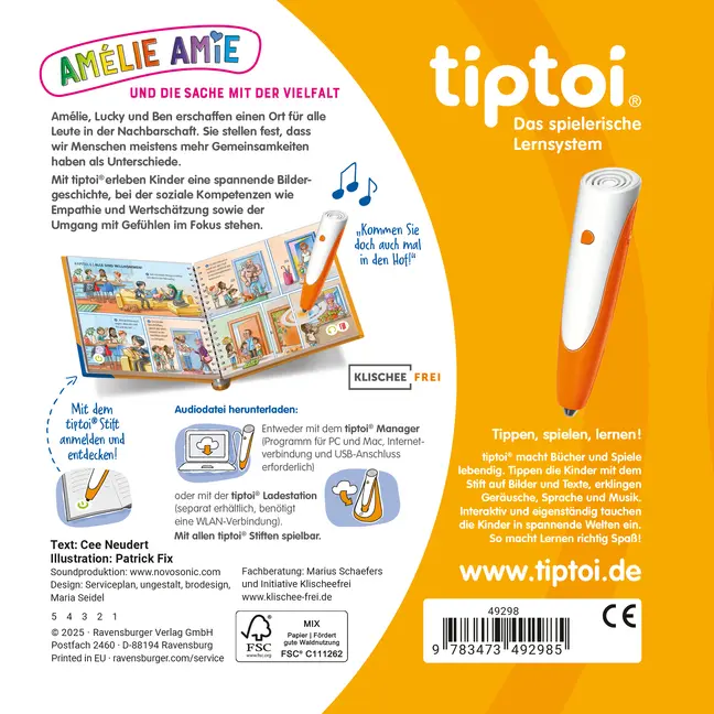 Bild: 9783473492985 | tiptoi® Bildergeschichten über den Umgang mit Gefühlen - Amélie...