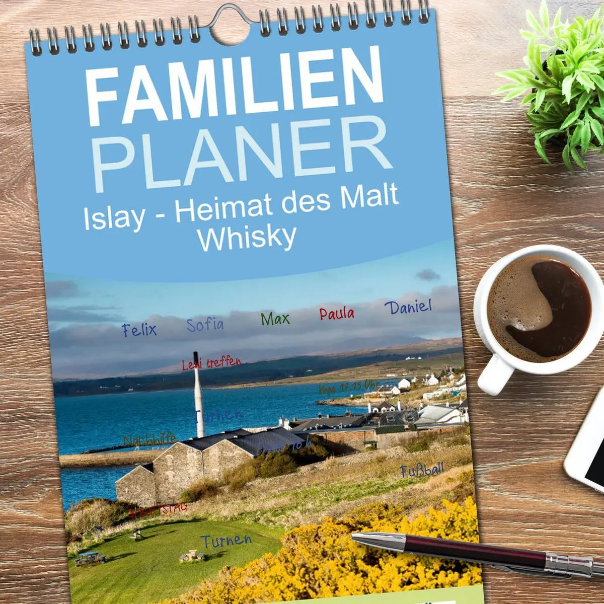 Bild: 9783516502985 | Familienplaner 2026 - Islay - Heimat des Malt Whisky mit 5 Spalten...