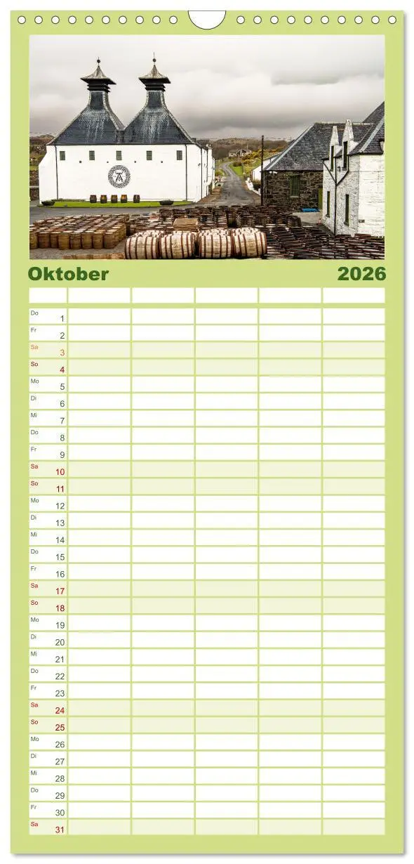 Bild: 9783516502985 | Familienplaner 2026 - Islay - Heimat des Malt Whisky mit 5 Spalten...